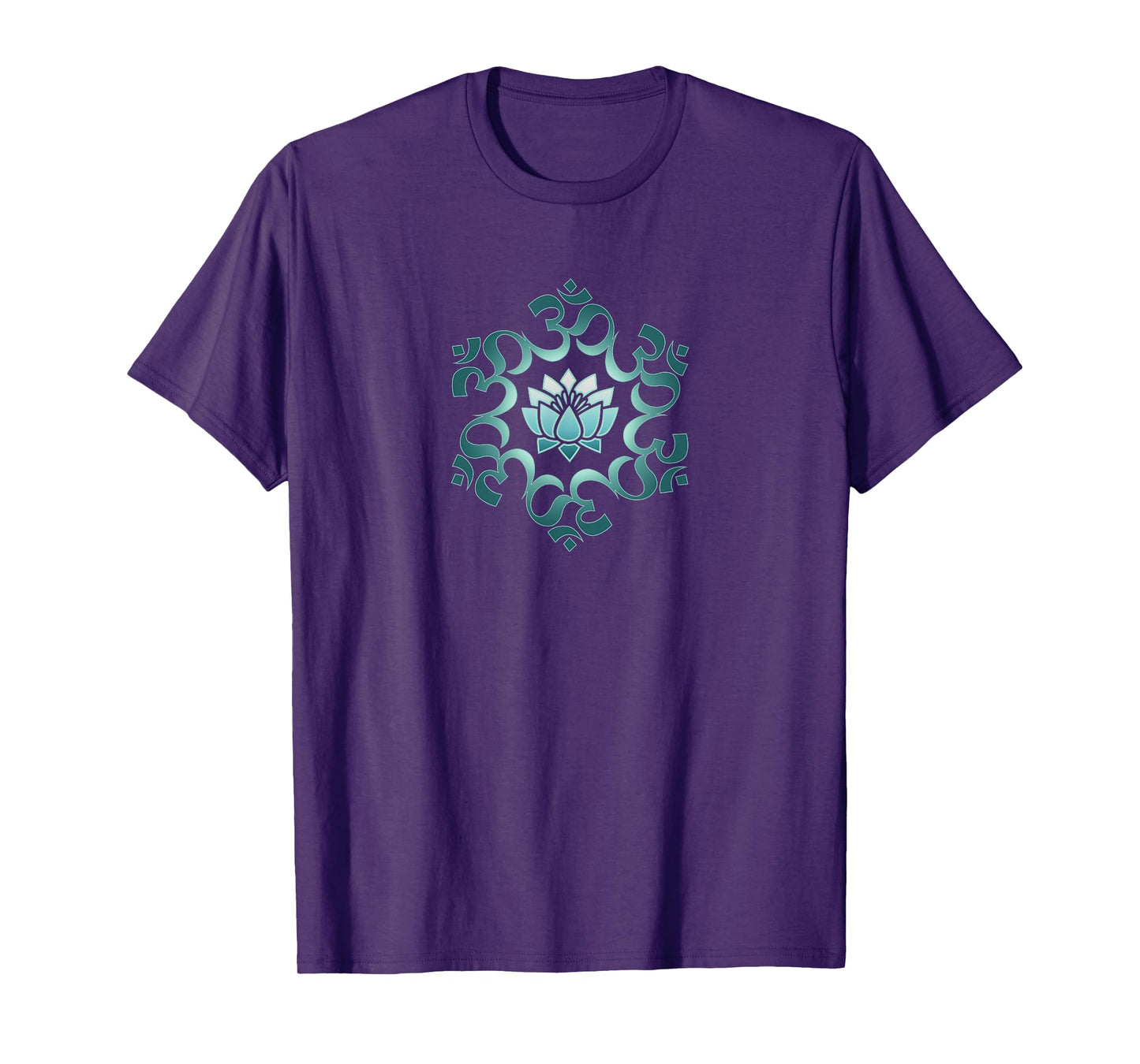 Om, mantra, symbol, mandala, lotus flower, Buddhism, yoga T-Shirt