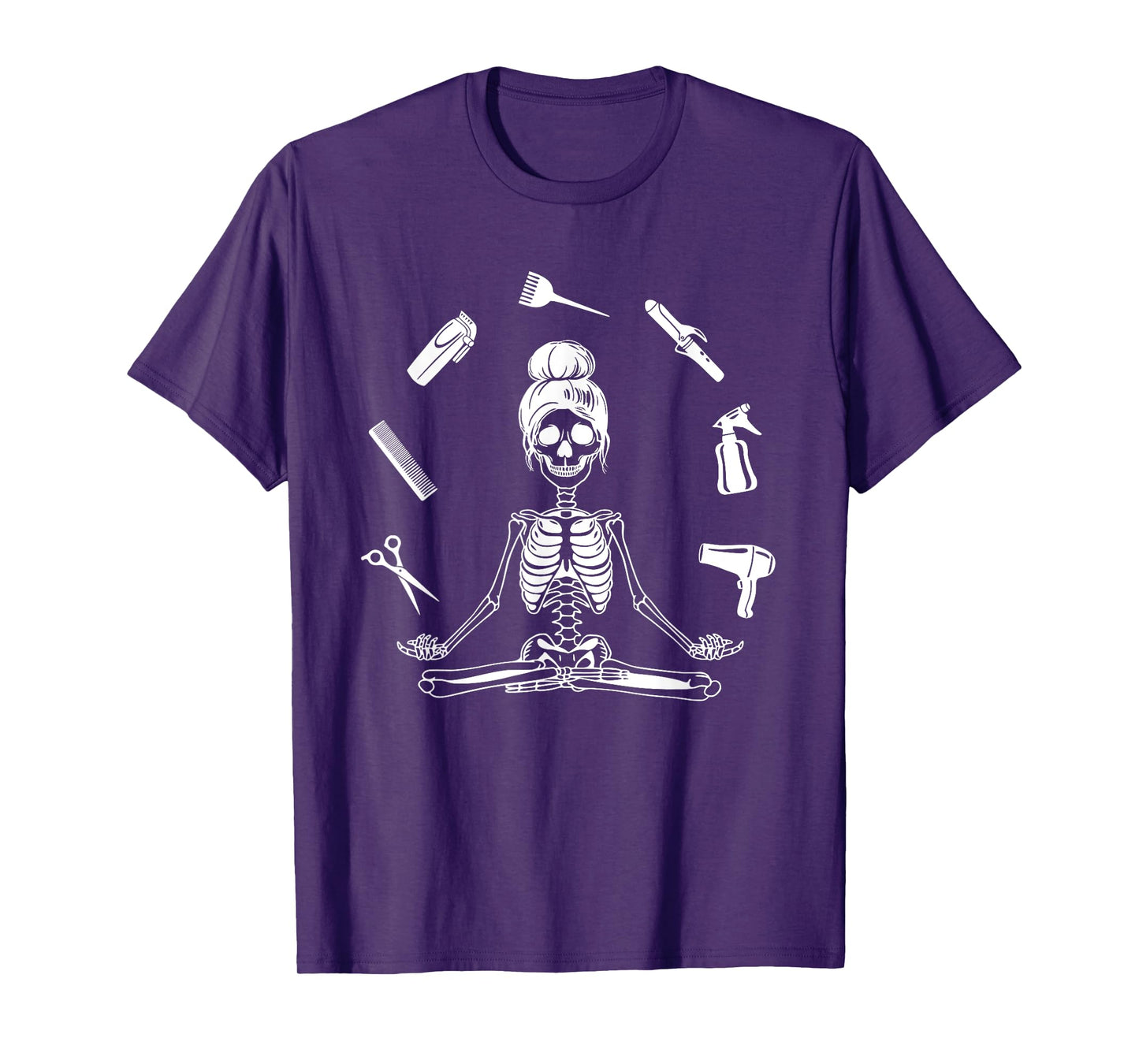 Hair Stylist Skeleton Hairdresser Hairstylist T-Shirt