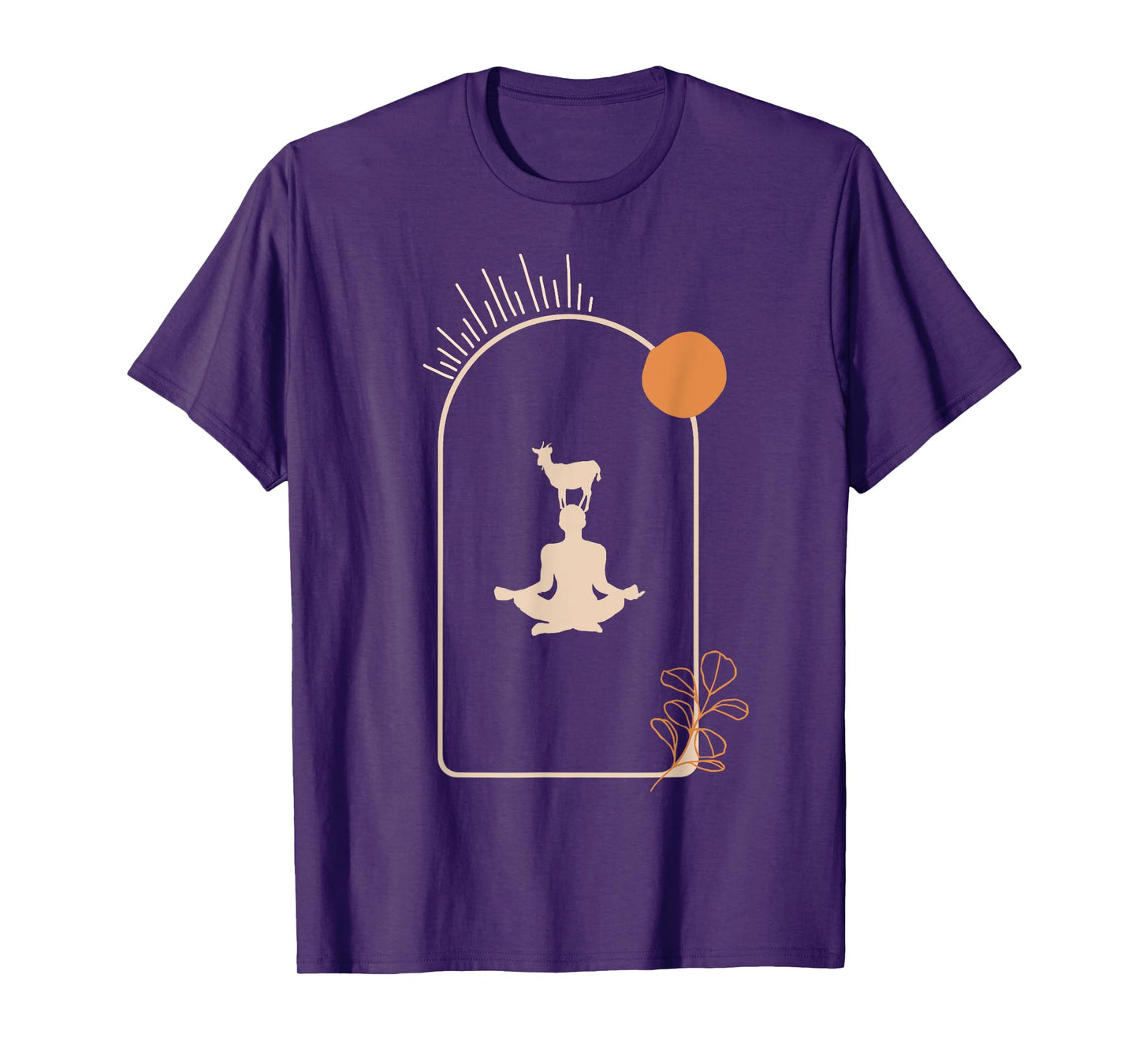Goat Yoga Boho Vintage Style T-Shirt