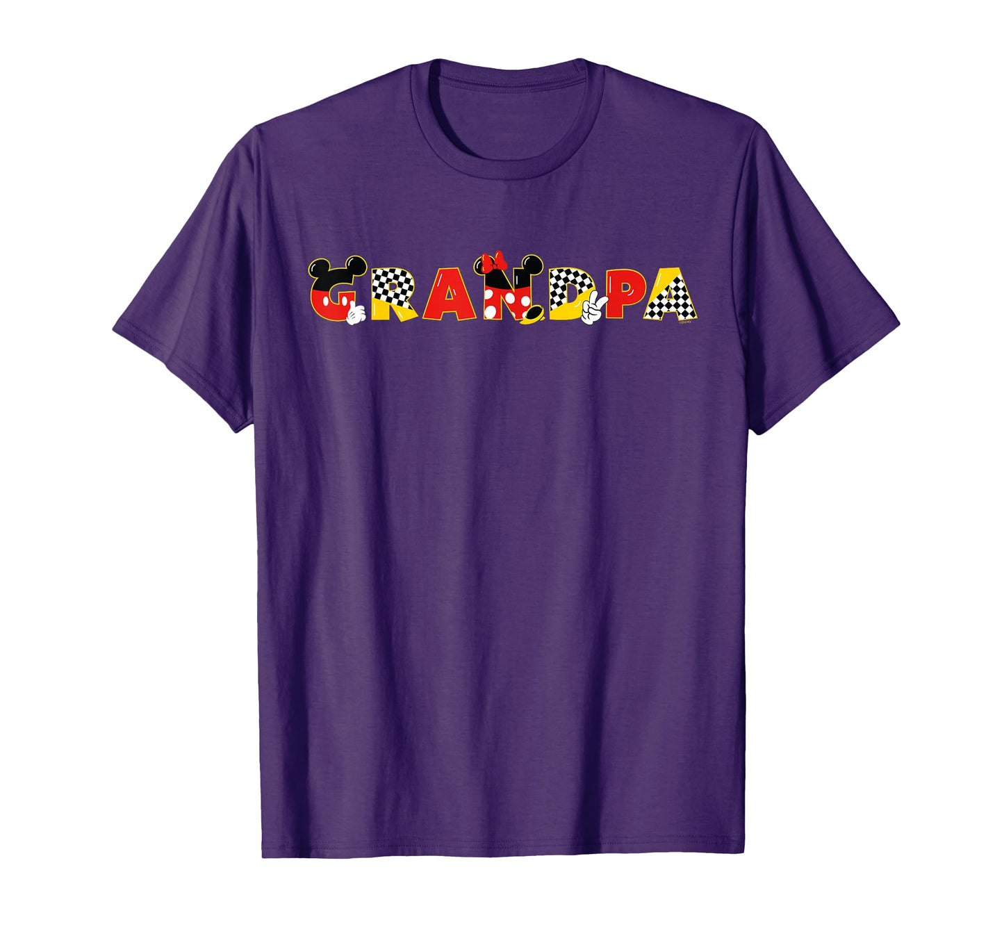 Disney Mickey & Minnie Grandpa Gift Family Trip Vacation T-Shirt