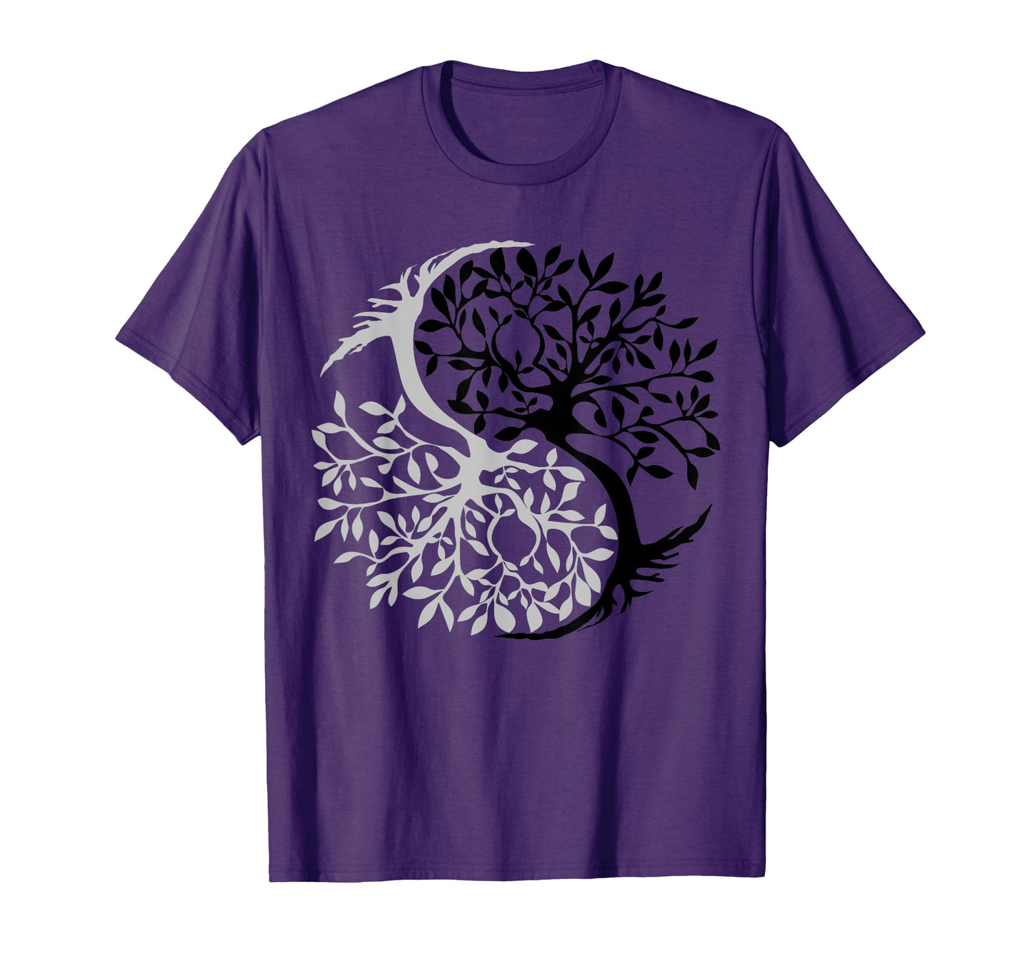 Tree Of Life Yin Yang Symbol Funny Bonsai Zen Gift Men Women T-Shirt