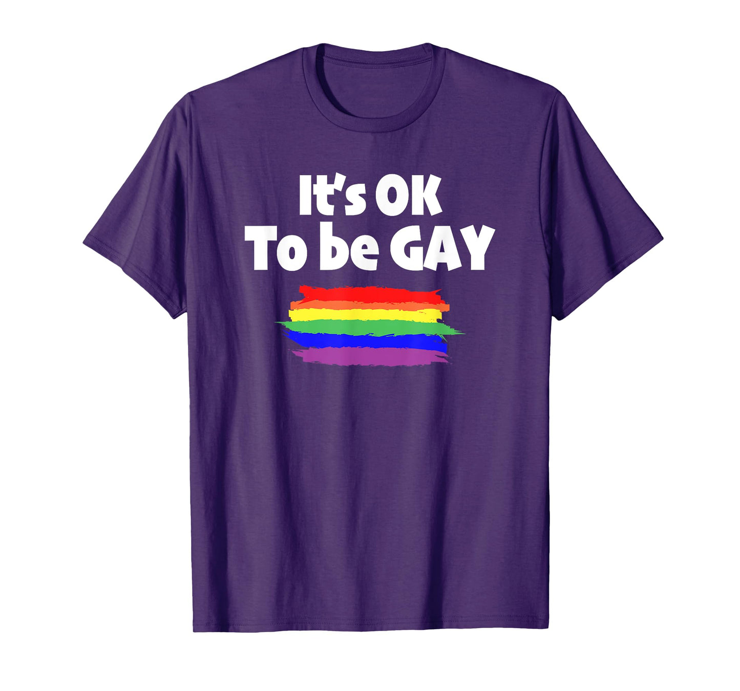 Gay Pride LGBT It's OK to be Gay Love Novelty T Shirt T-Shirt