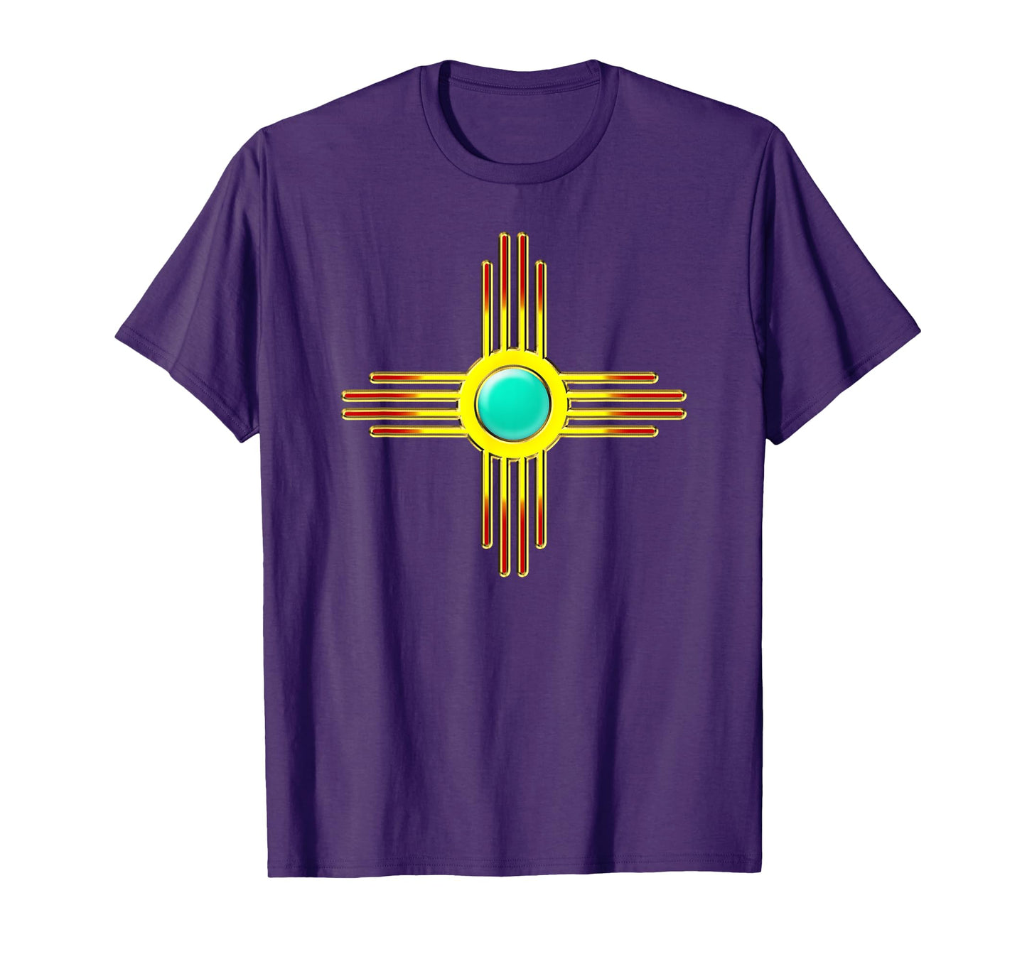Zia Symbol New Mexico State Flag Banner Sun First Nation T-Shirt