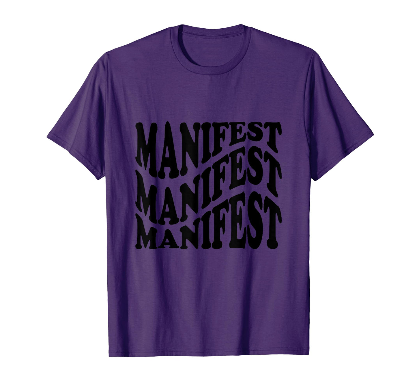 Retro Groovy Manifest Attract Success Mindfulness Meditation T-Shirt