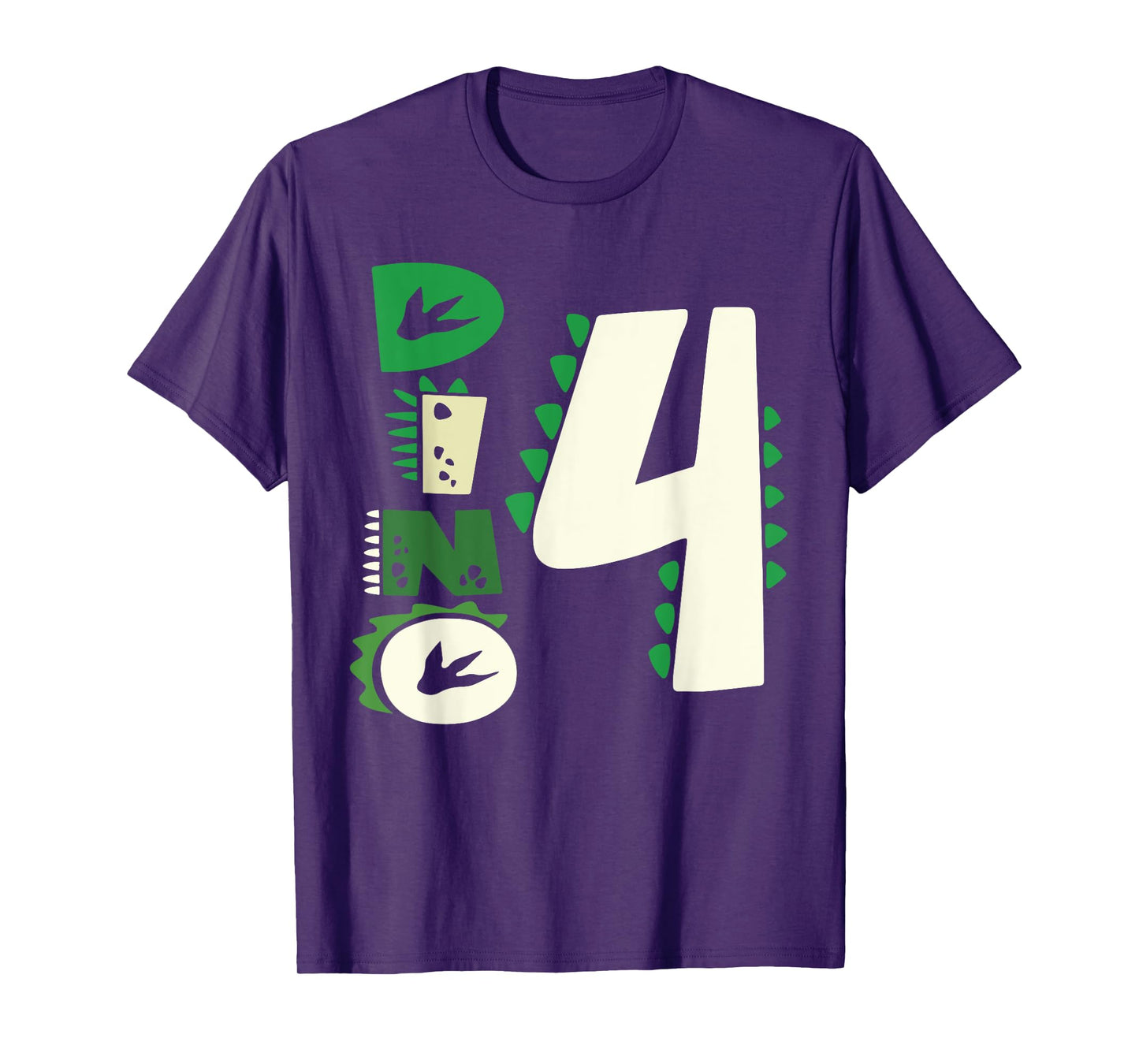Dino Four Birthday Saurus Dinosaur Birthday Mom Dad Kids T-Shirt
