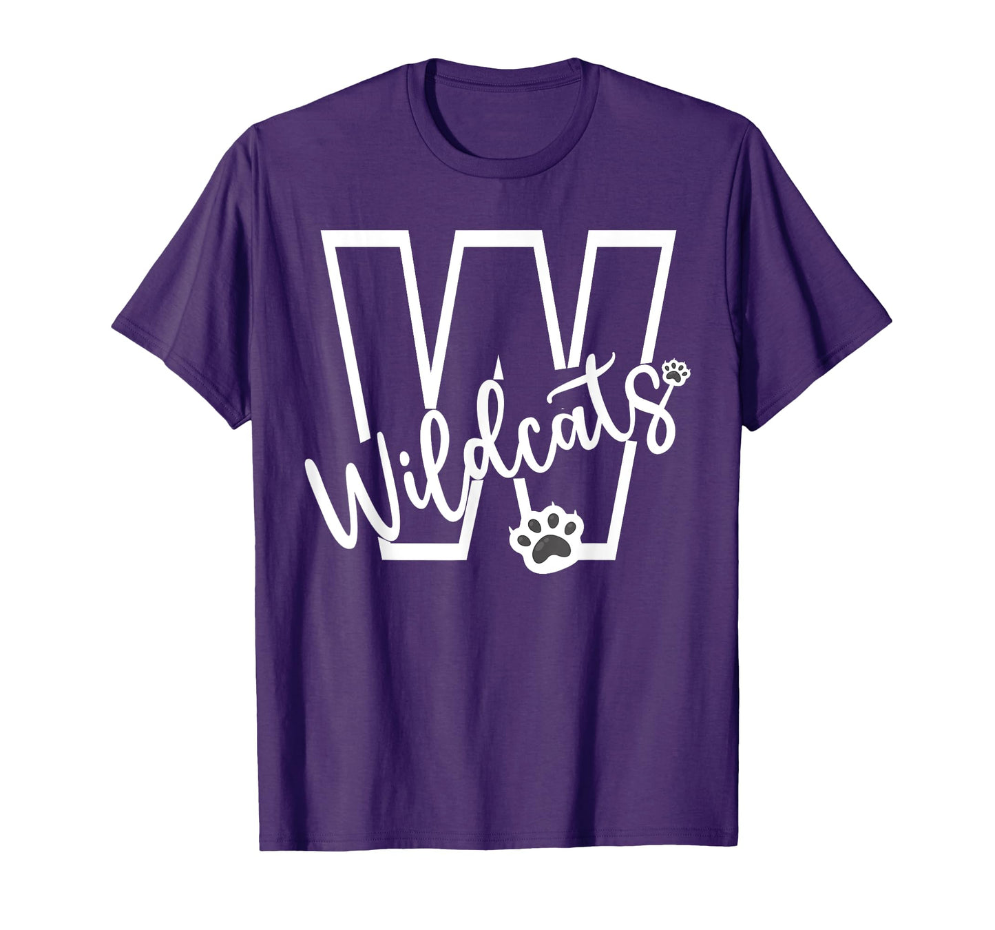 Wildcats School Sports Fan Team Spirit Football Baseball T-Shirt