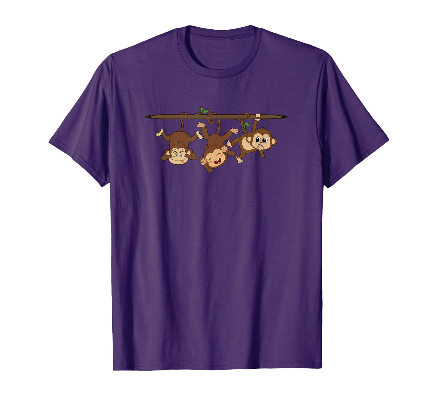 See no evil, Hear No Evil Speak No evil Three Wise Monkeys T-Shirt