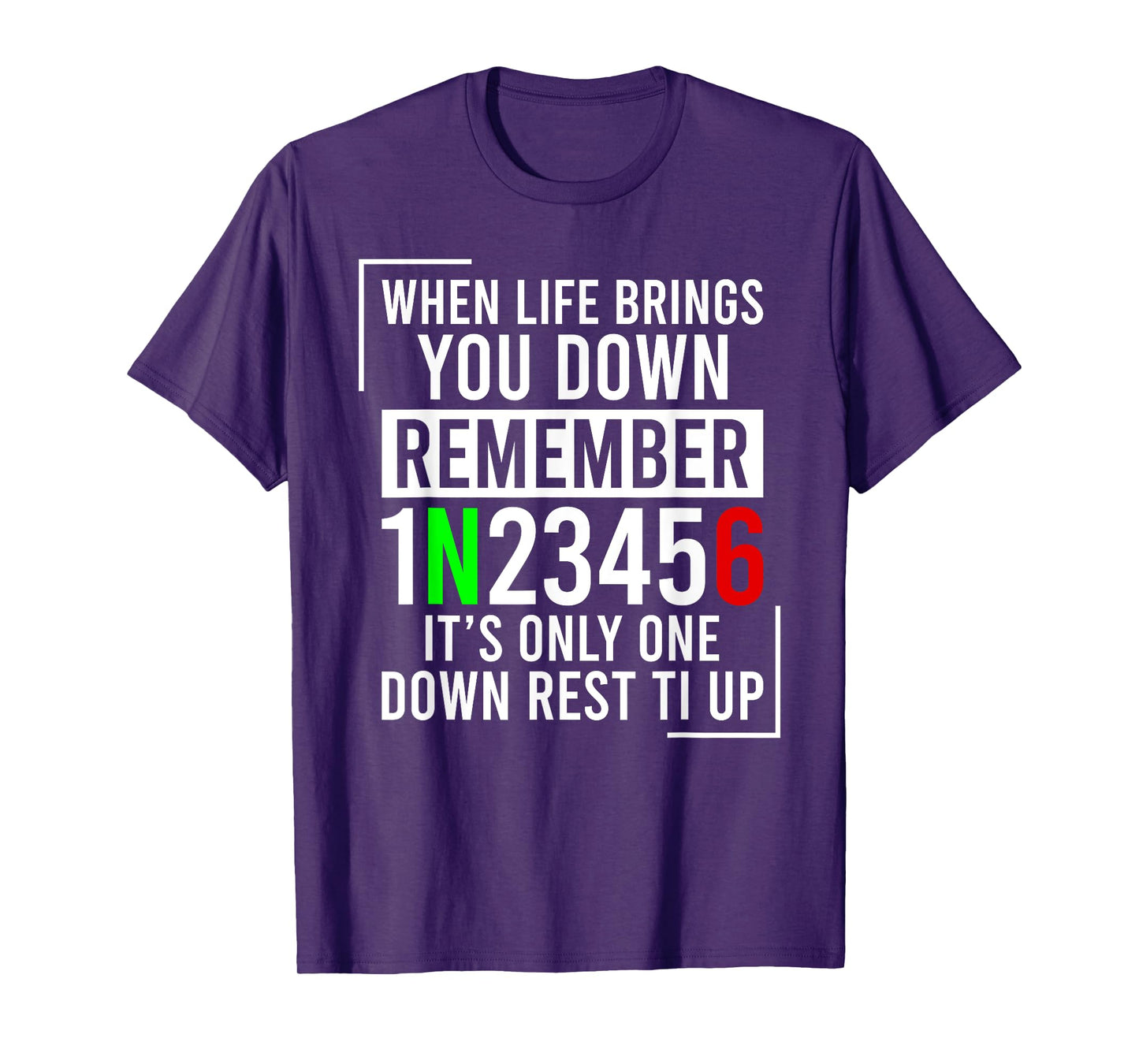 1N23456 Motorcycle Gear Shift Motorcyclist T-Shirt