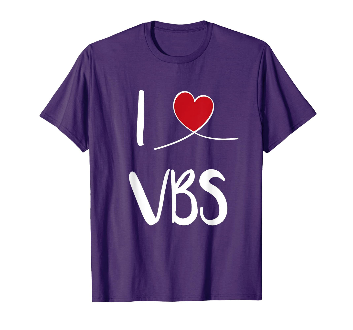 I Love VBS Vacation Bible School 2024 Cute Christian Heart T-Shirt