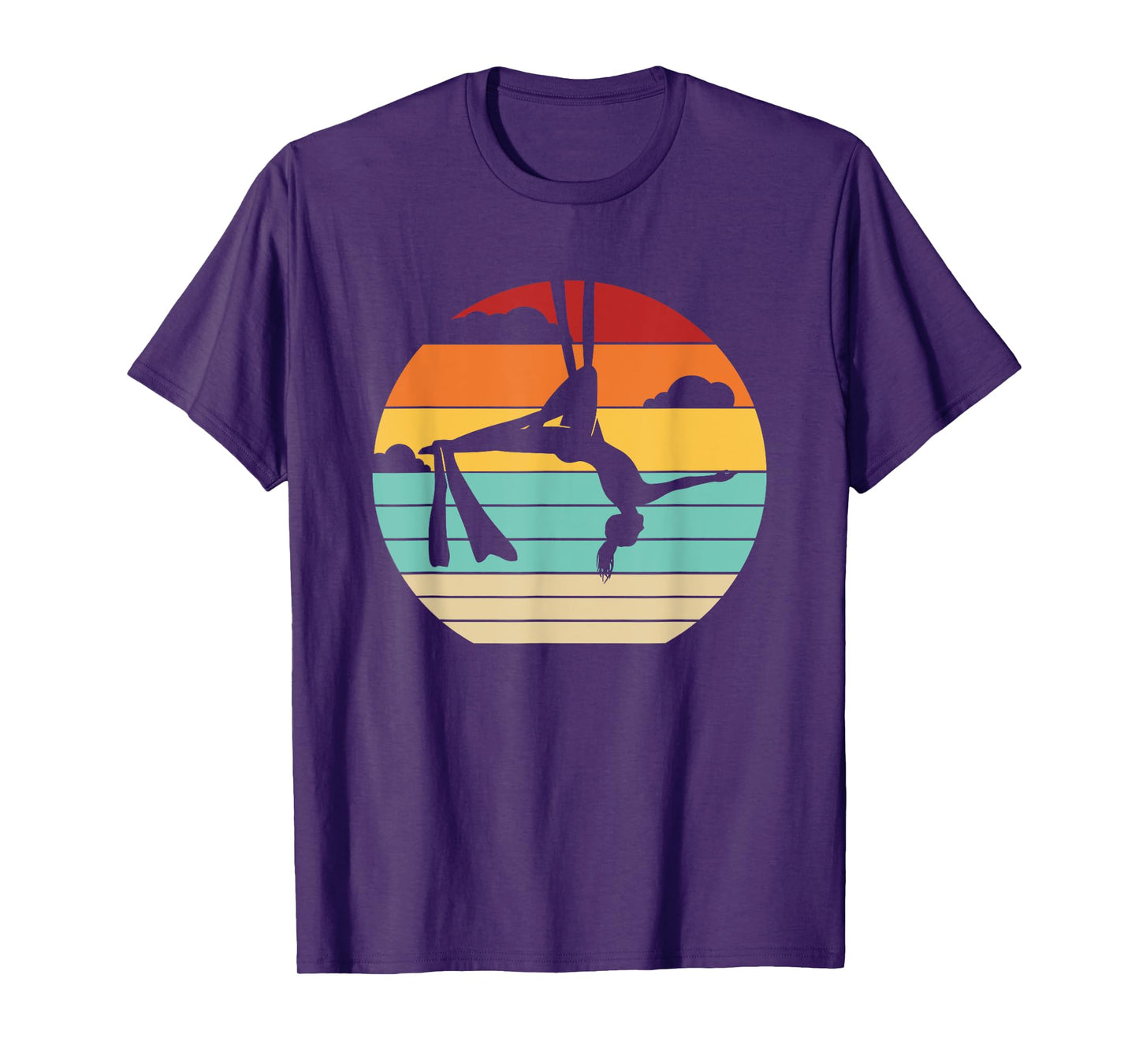 Retro Aerial Yoga Aerialist Gymnastics Dancer Aerial Silks T-Shirt