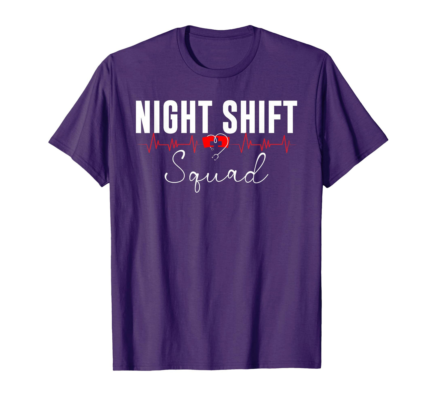Night Shift Squad Team Night Shift Nursing Funny Nurse T-Shirt