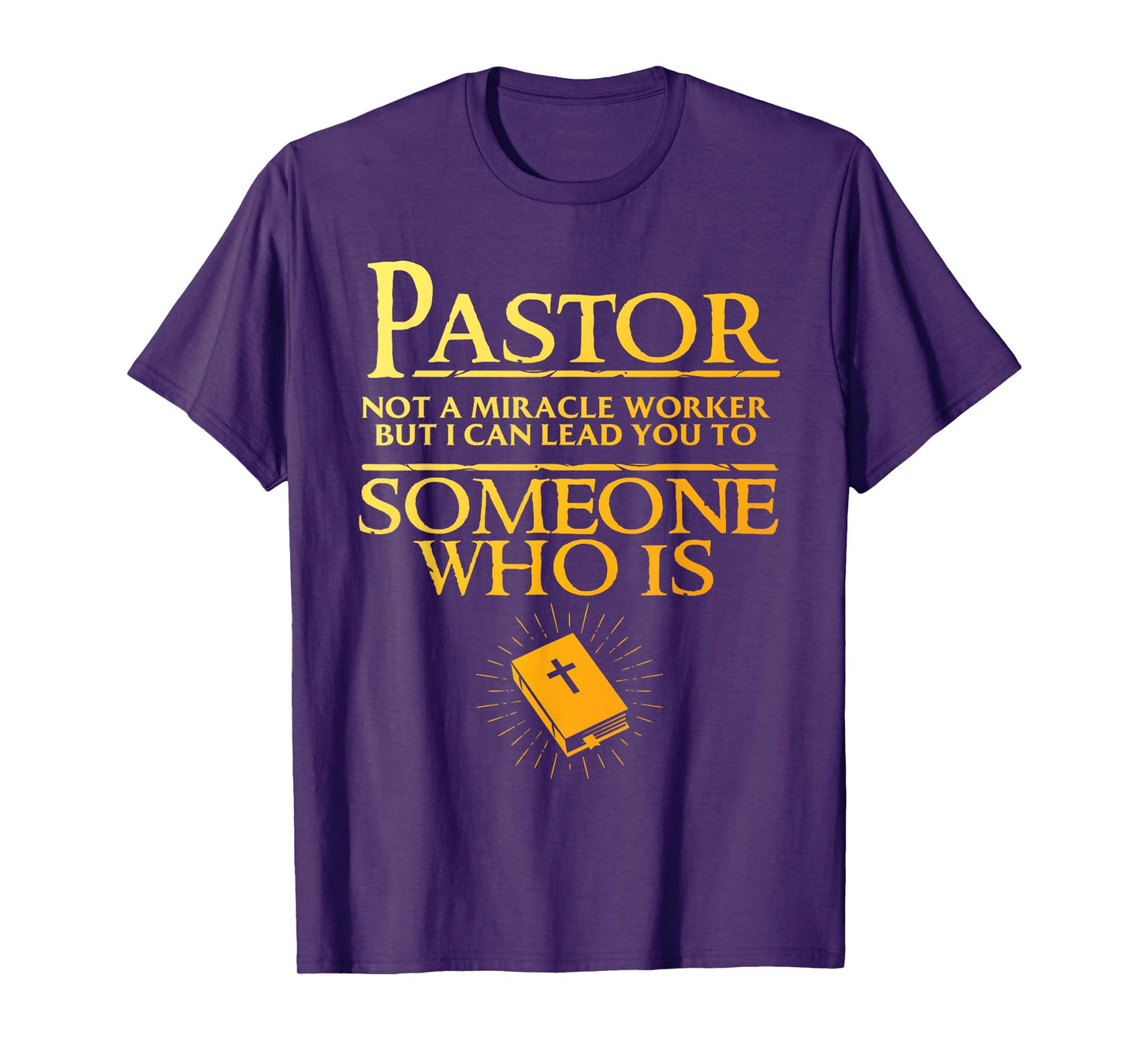 Pastor Appreciation Art For Men Women Minister Clergy Bible T-Shirt