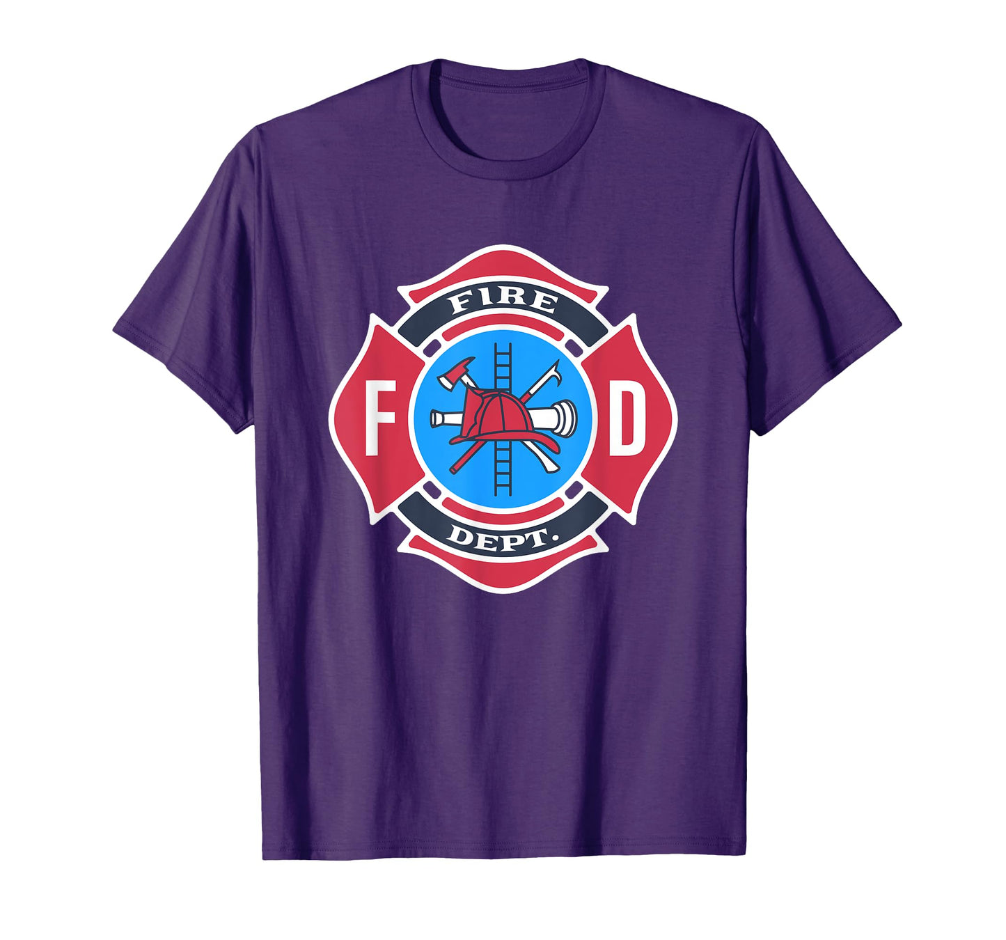Fire Department Logo Fireman Firefighter Uniform Costume T-Shirt