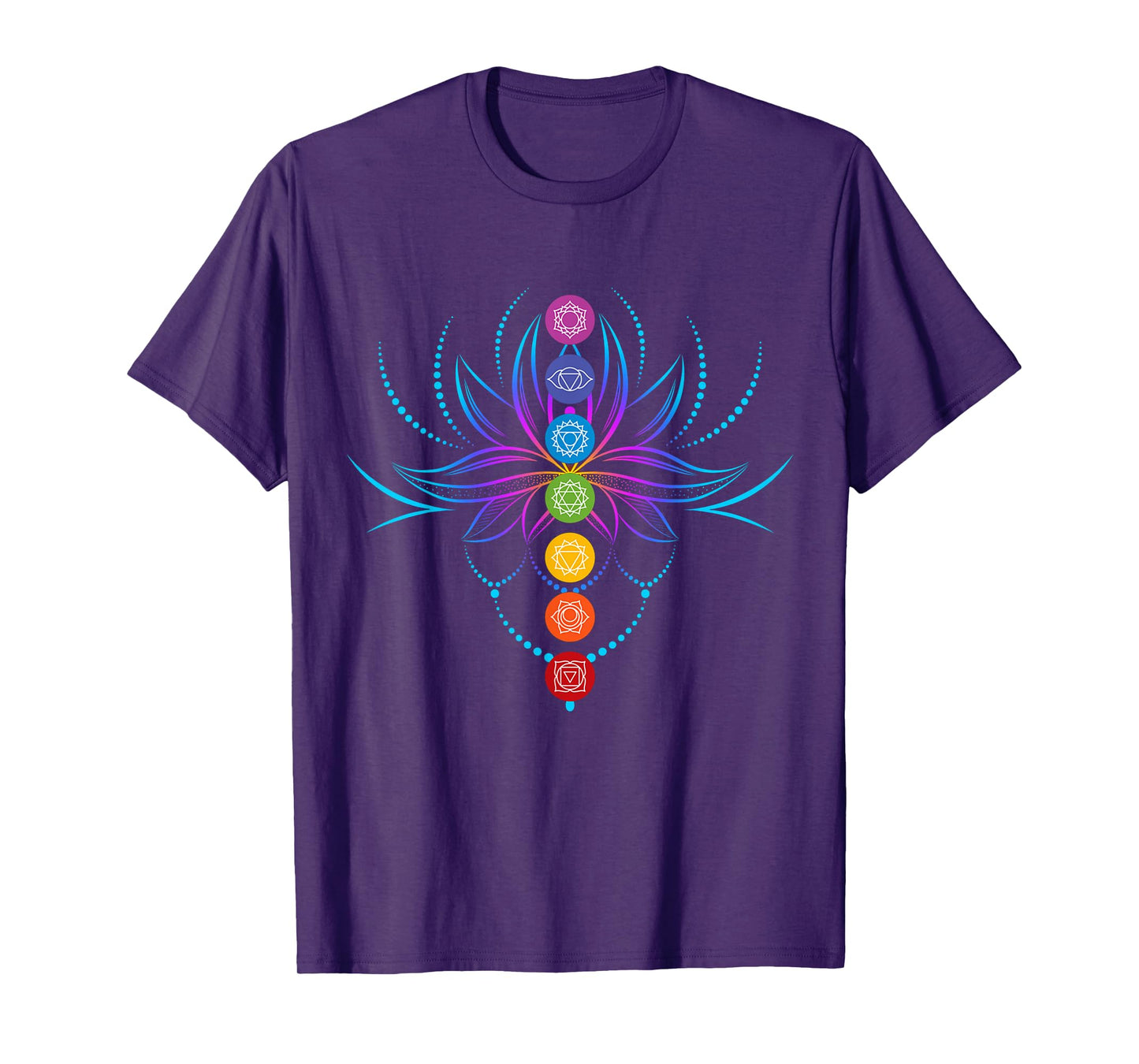 Spiritual Shirt Zen Lotus Flower Chakras Aligned Yoga Lover T-Shirt