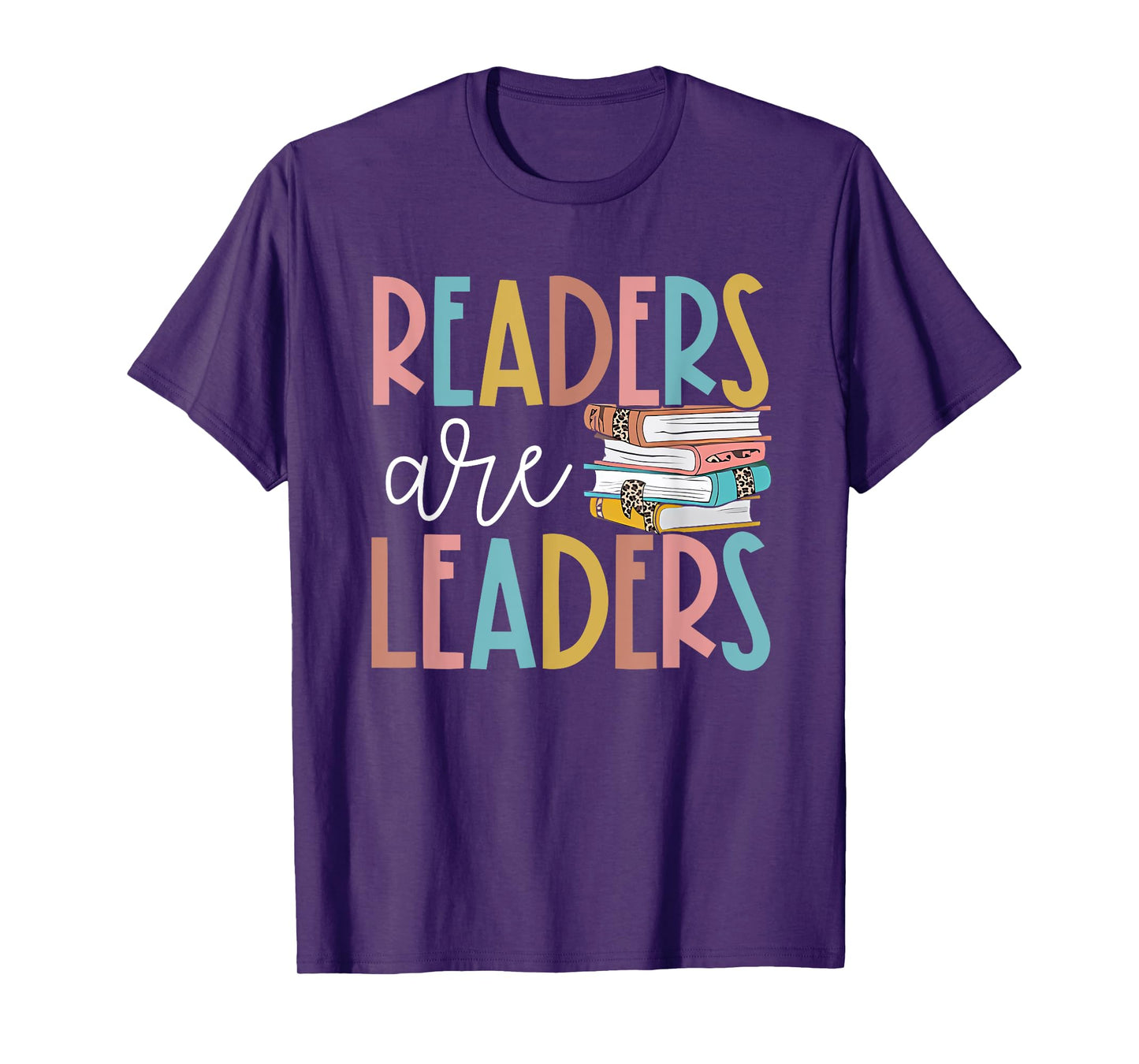 Readers Are Leaders Reading Book Lovers Teacher Women Kids T-Shirt