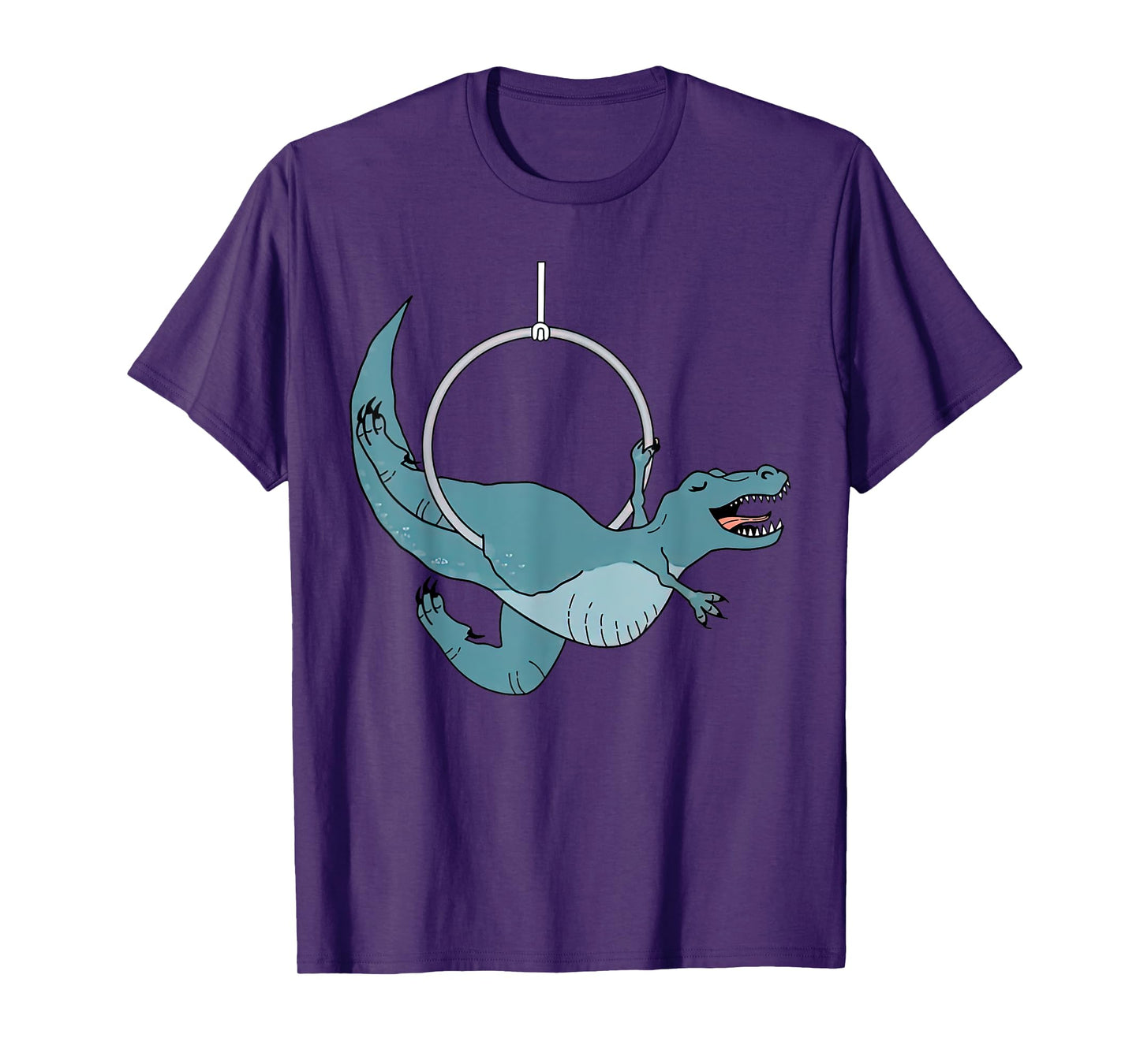 Cute Dinosaur Aerial Hoop Aerial Lyra Hoop For Aerialist T-Shirt