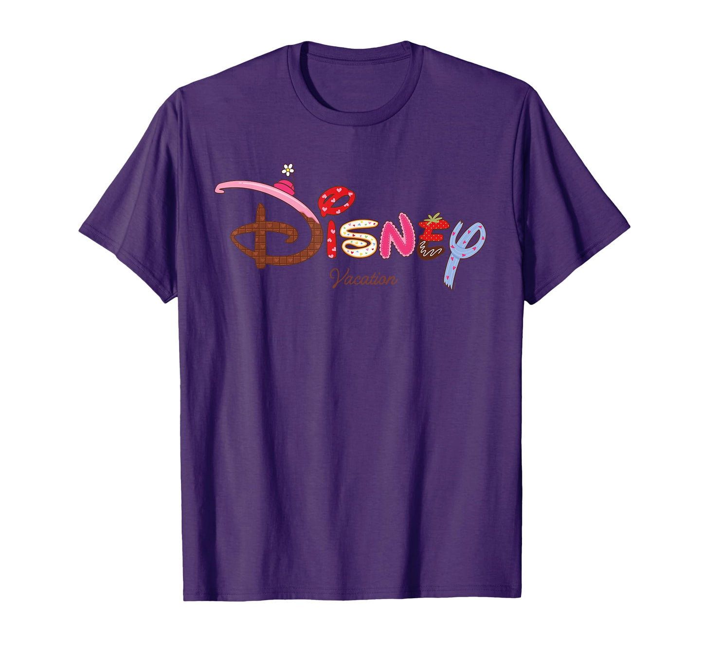 Disney Logo Minnie Sweet Treat Hearts Trip Matching Vacation T-Shirt