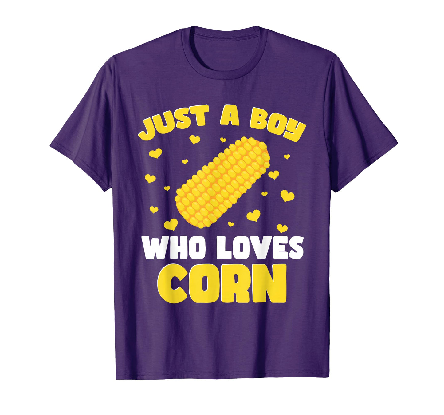 Crop Kids Farming Corn Toddler Just A Boy Who Loves Corn T-Shirt