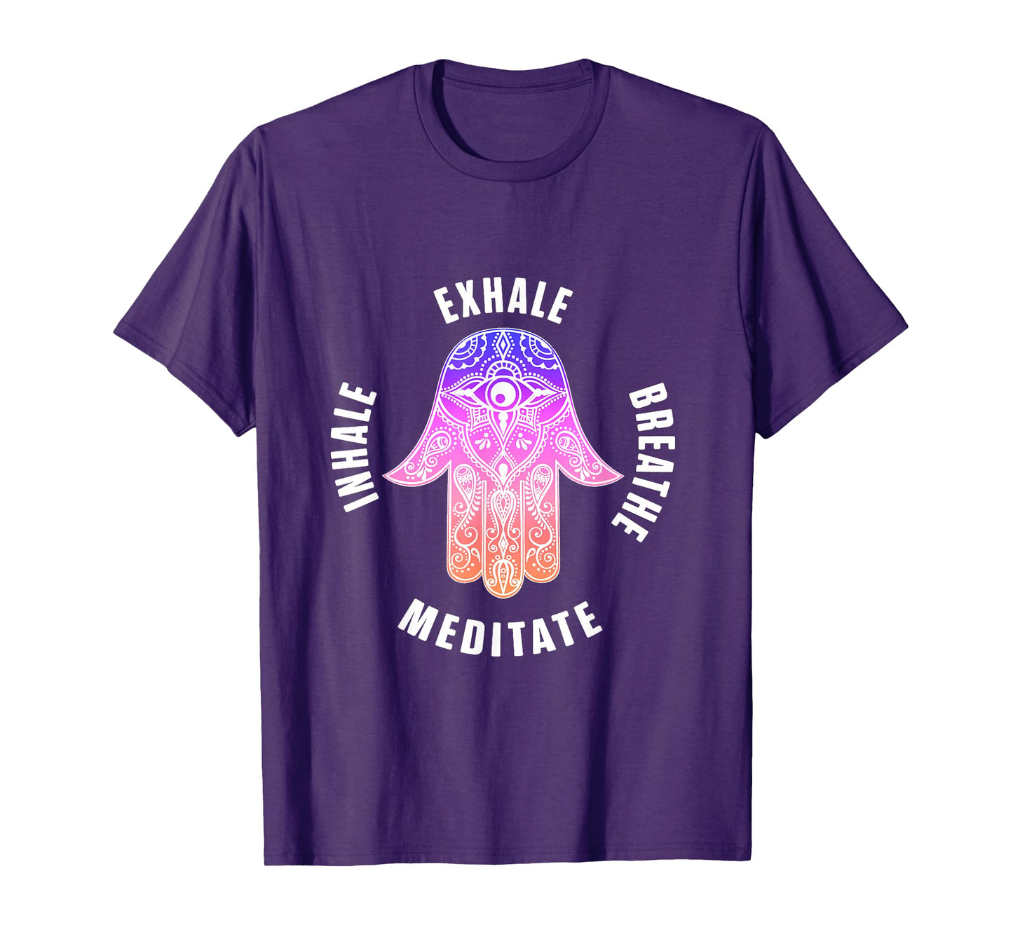 Zen Yoga Mantras Exhale Breathe Meditate Buddha Mandala Gift T-Shirt