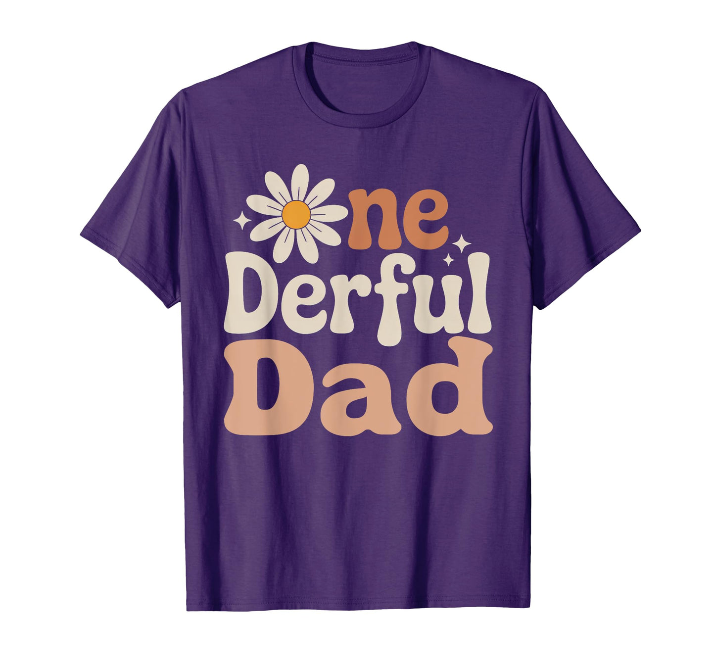 One derful Dad Wild One Daisy First Birthday Family Party T-Shirt