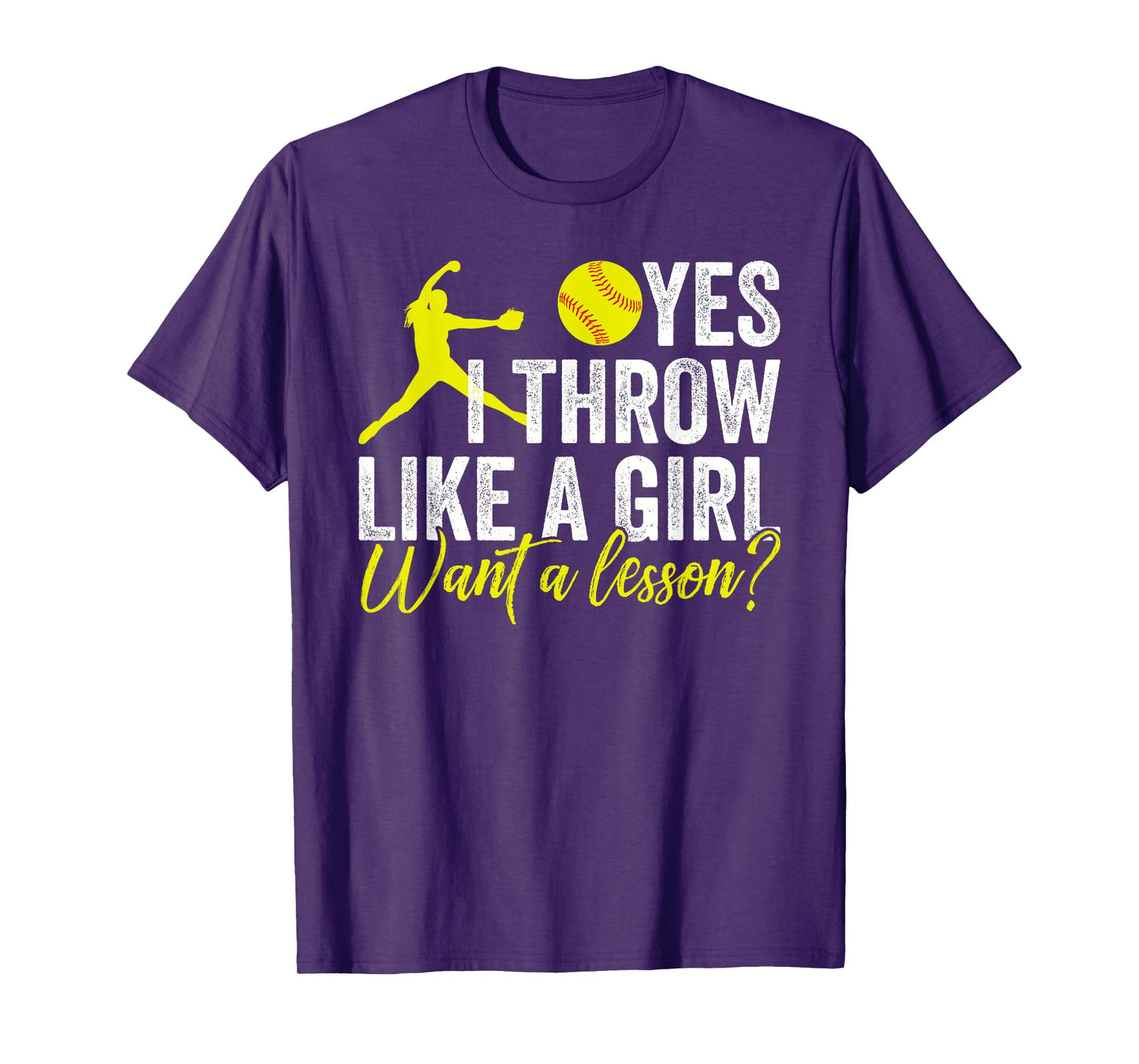 Funny Women's Softball I Know I Throw Like A Girl Pitcher T-Shirt