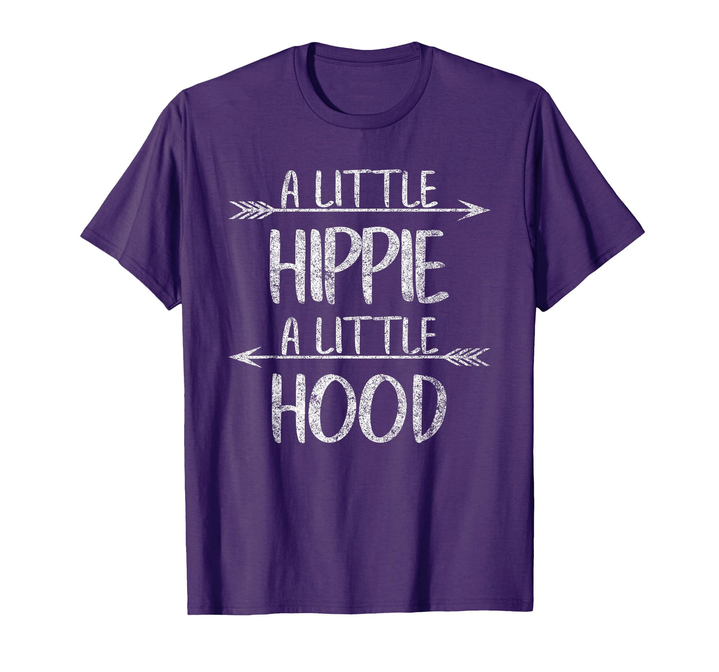 Hippie Hippy Lover Gypsie Shirt A Lil’ Hippie A Lil’ Hood T-Shirt