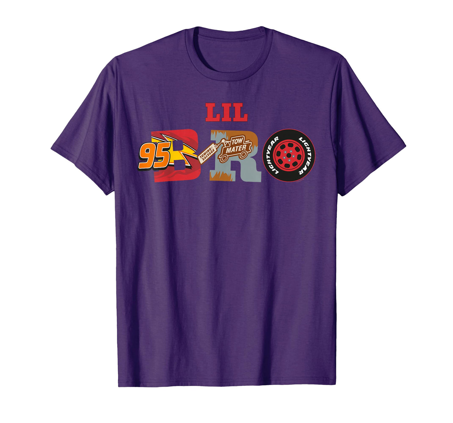 Disney & Pixar's Cars Lil Bro Brother Family Trip Matching T-Shirt