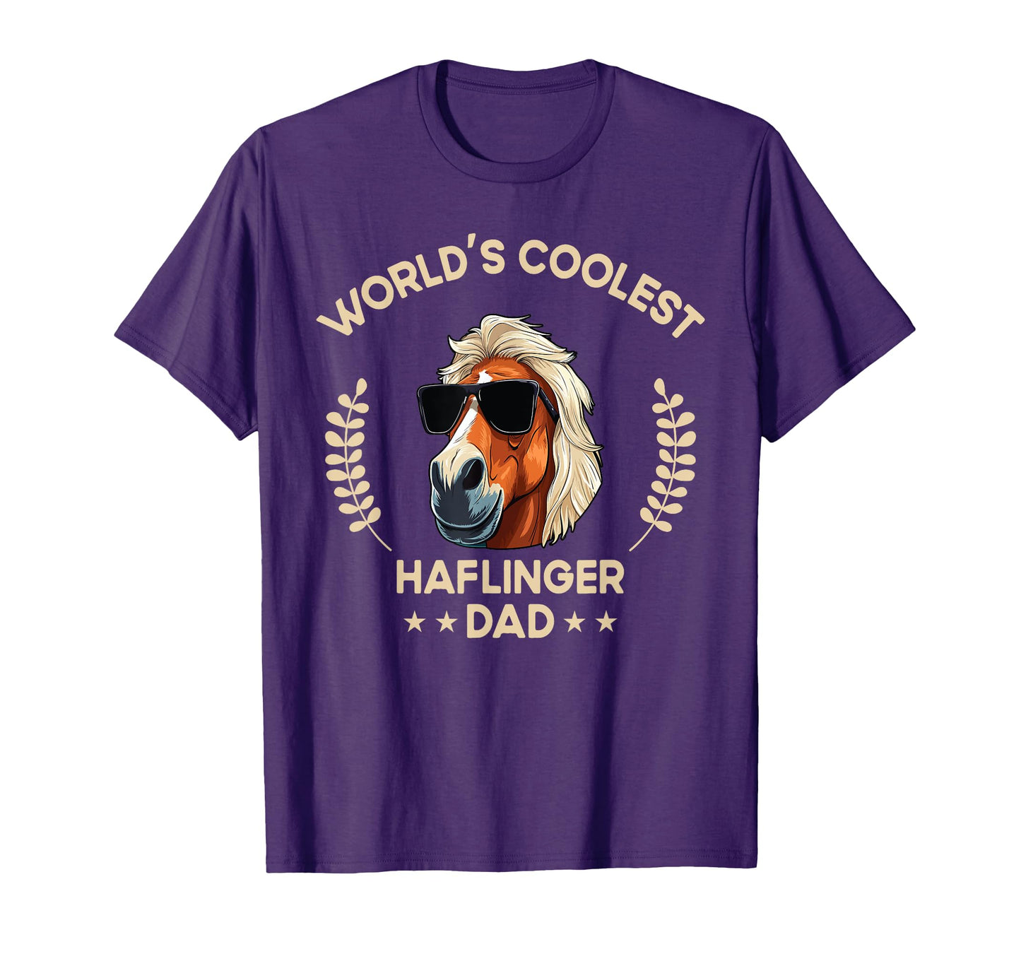 World's Coolest Horse Dad Papa - Farmer Haflinger Horse T-Shirt