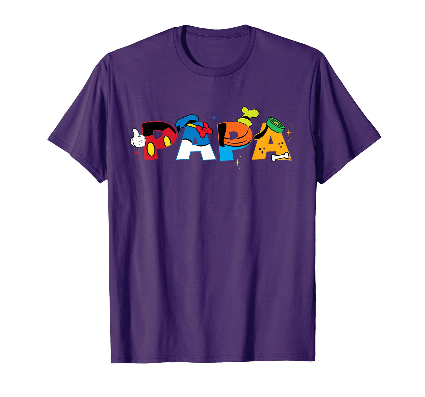 Disney Mickey Mouse and Friends Papa Father's Day Birthday T-Shirt