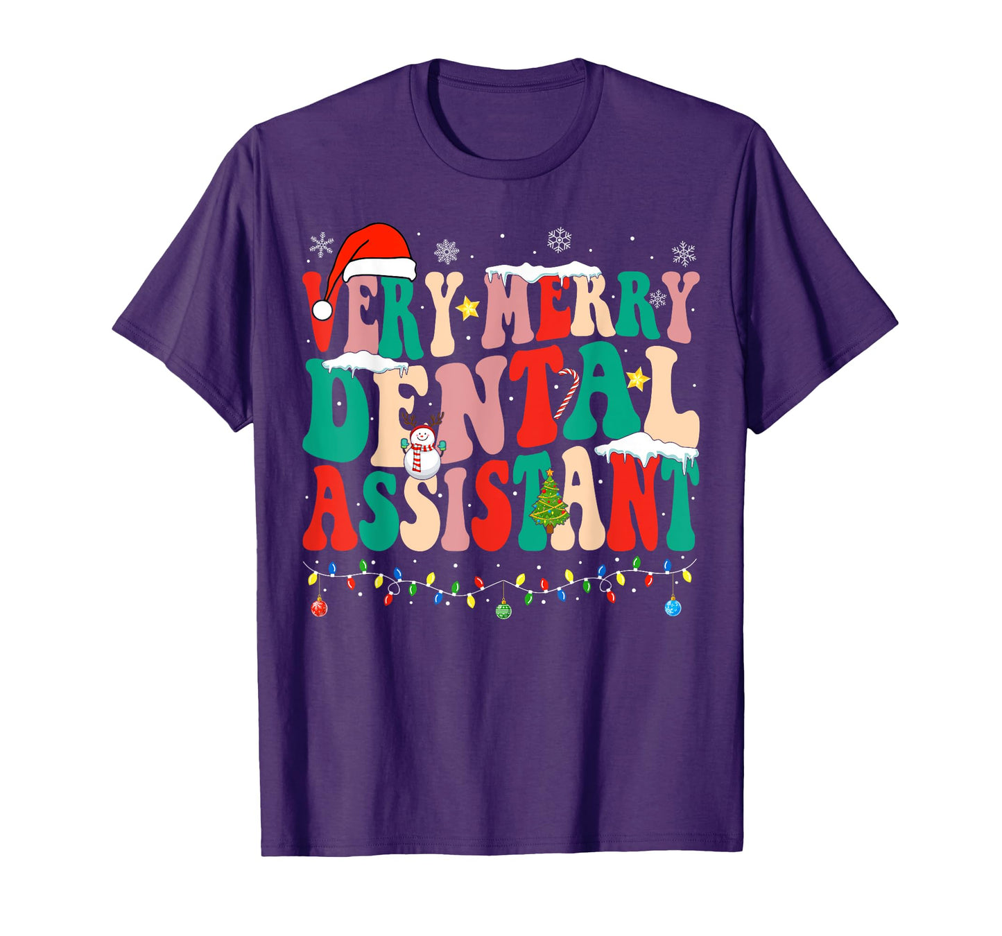 Very Merry Dental Assistant Christmas Dental Assistant T-Shirt