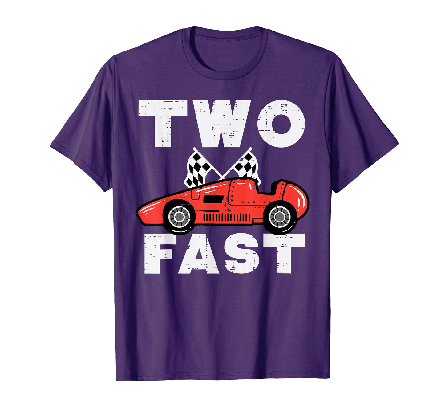 2nd Birthday Race Car Two Fast 2 Year Old Bday Boys Kids T-Shirt