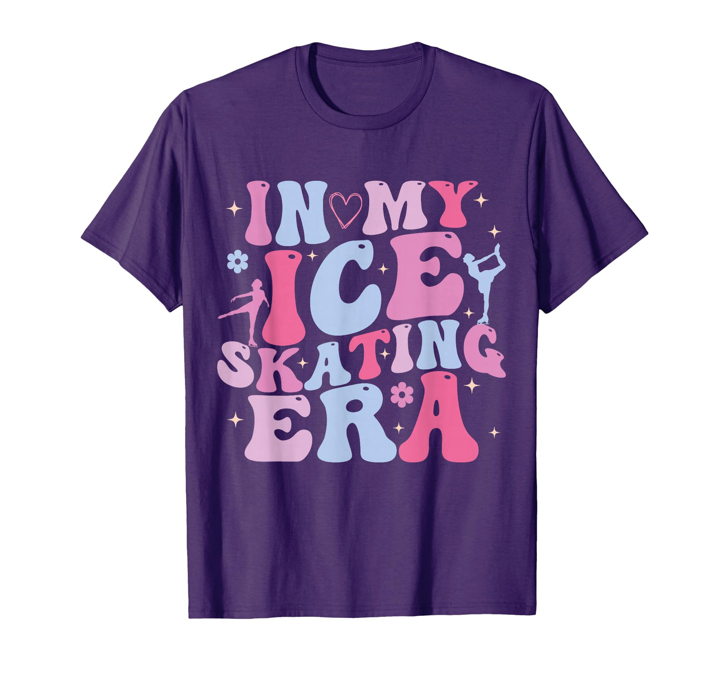 In My Ice Skating Era Groovy Funny Ice Skater T-Shirt