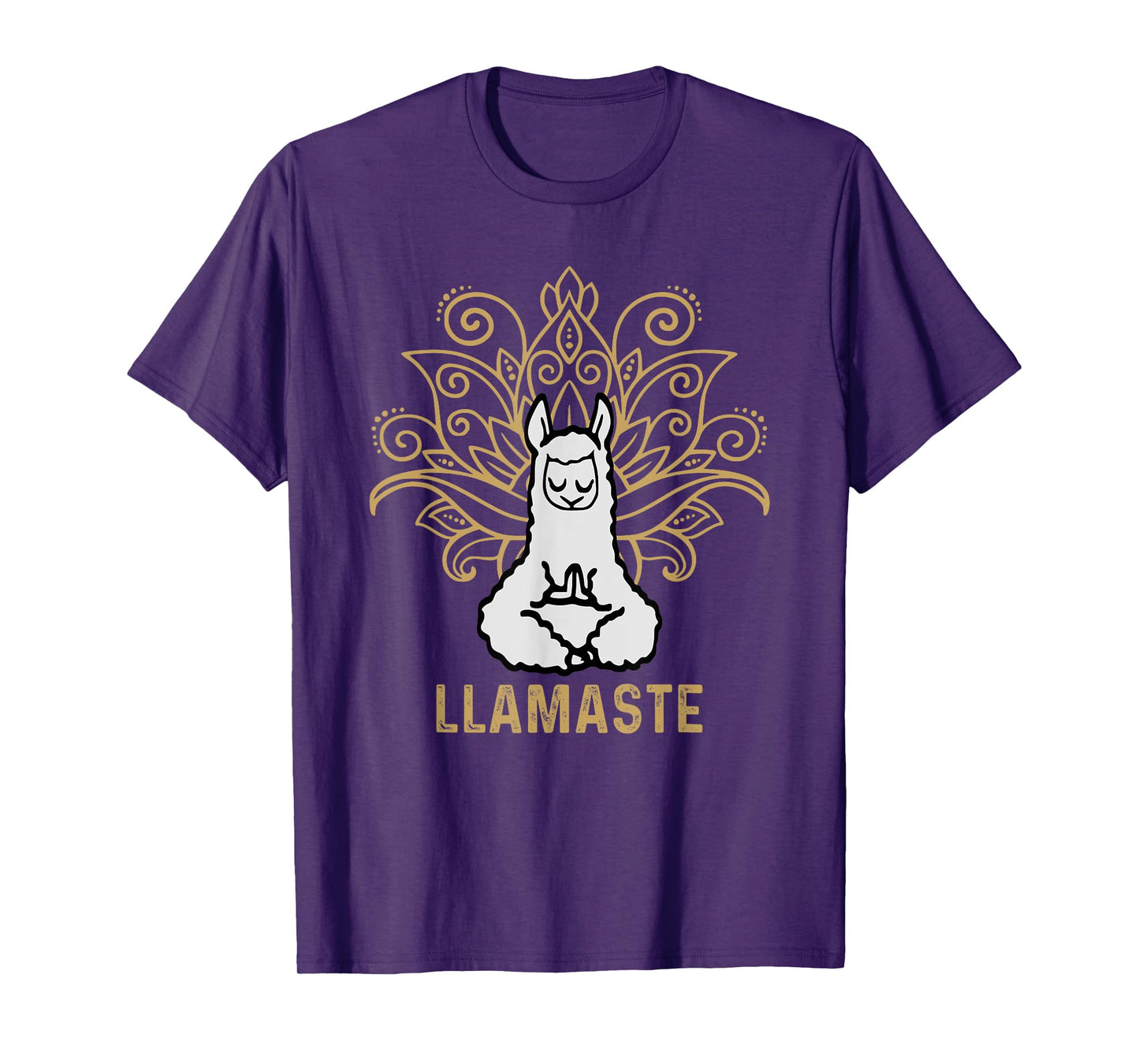 Llamaste Yoga Gift For Men Women Kids Lover Llama Yoga T-Shirt