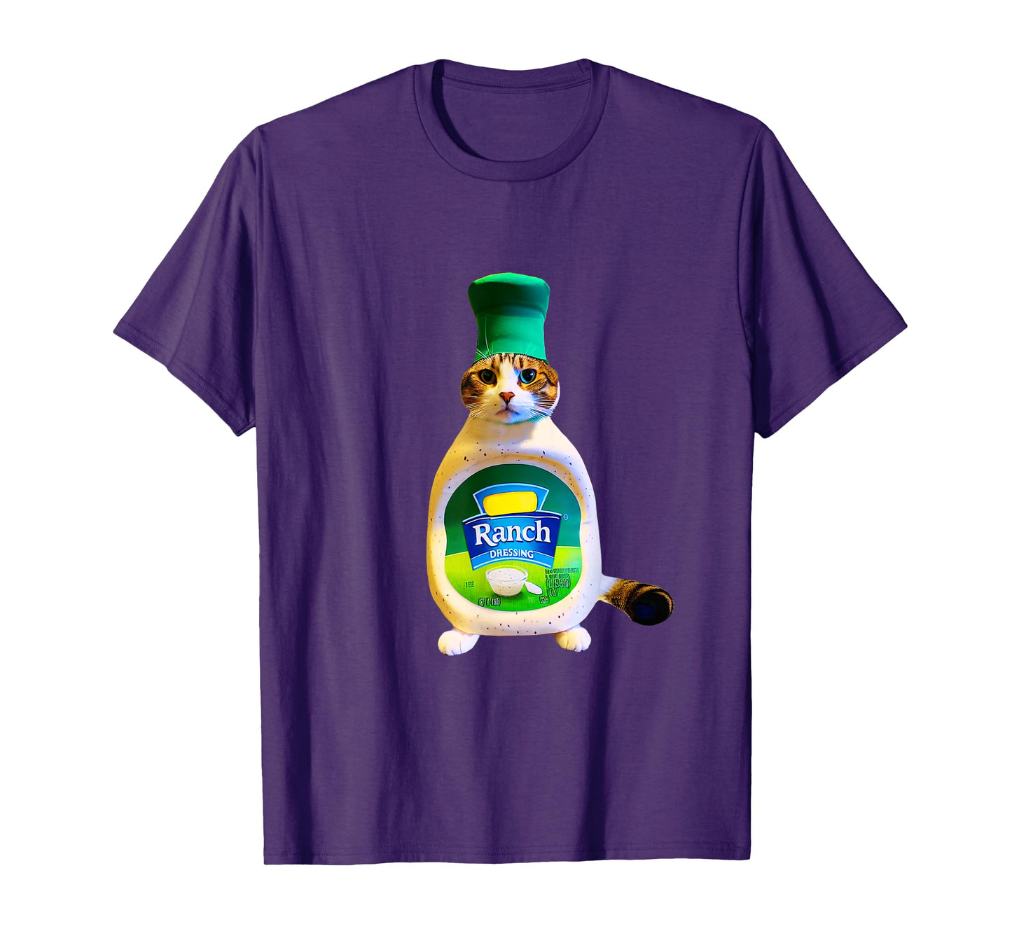Ranch Dressing Cat Gift Funny Ranch Dressing Sauce Humor T-Shirt for Men Women Girls Kids