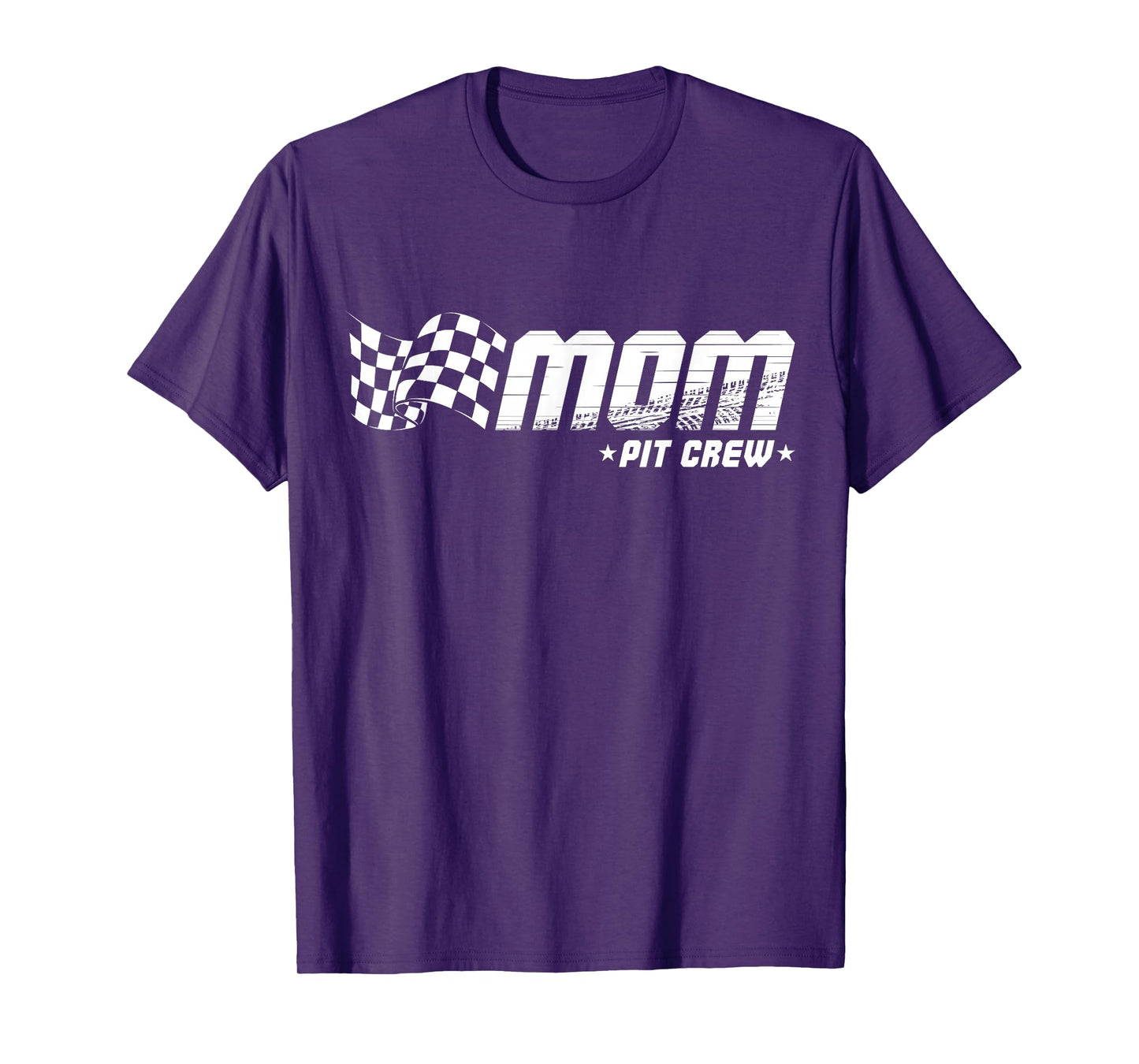 Mom Pit Crew Race Car Birthday Family Racing T-Shirt