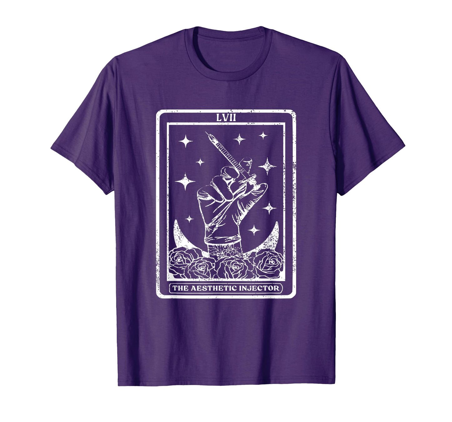 The Aesthetic Injector Tarot Card Aesthetic Nurse Injector T-Shirt, Small, Black