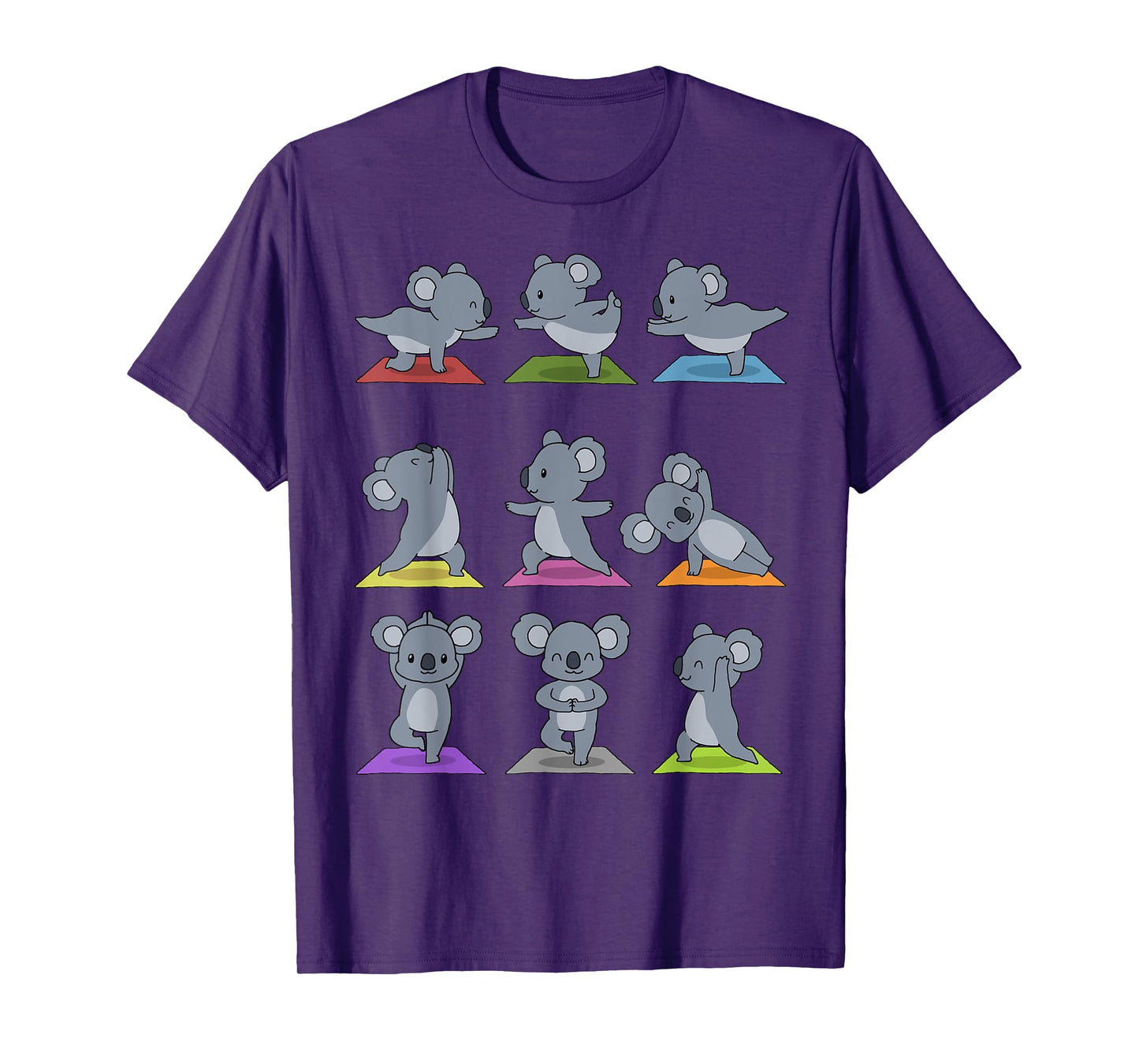 Koala Yoga T-Shirt Funny Koalas In Yoga Poses Sports Tee T-Shirt