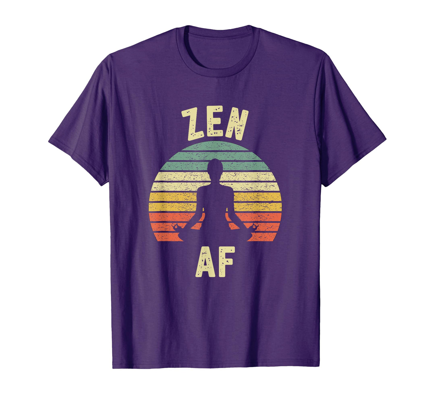 ZEN AF Shirt Retro Yoga T-Shirt Cute Funny Gift for Women T-Shirt