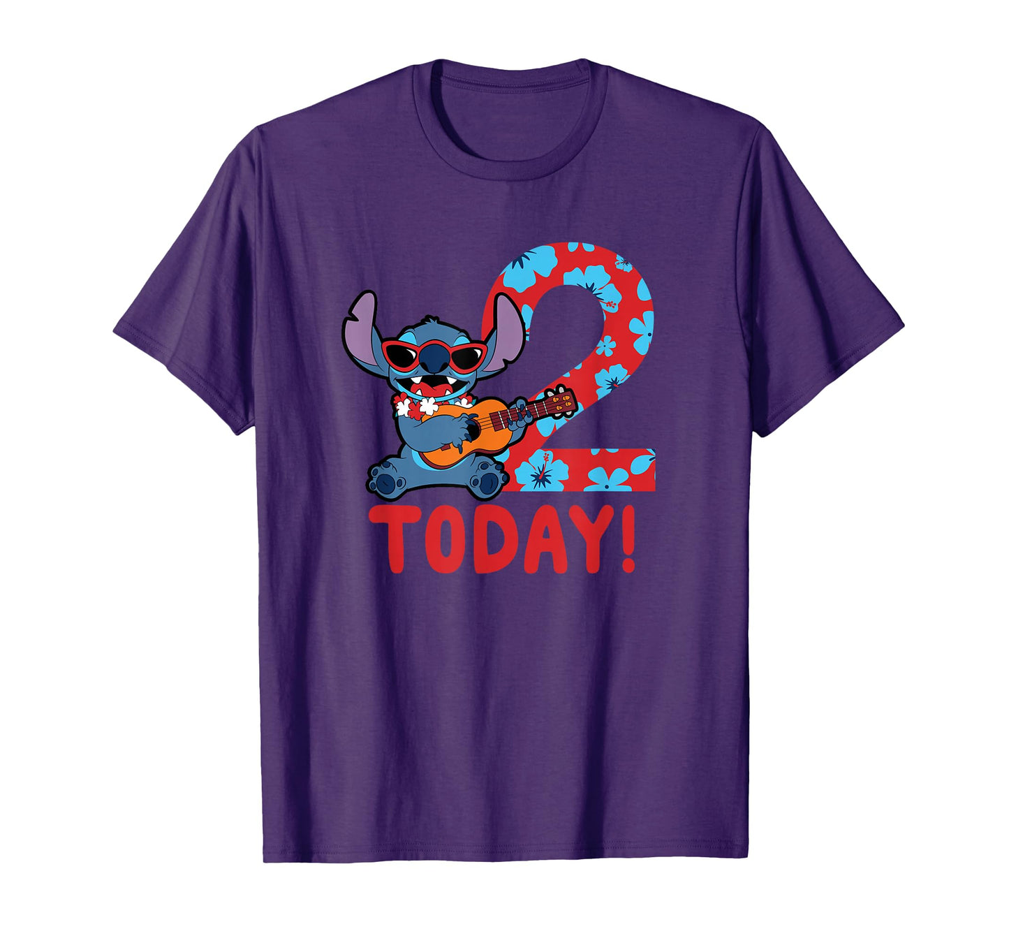 Disney Lilo & Stitch Tropical Birthday 2 Years Old Today T-Shirt