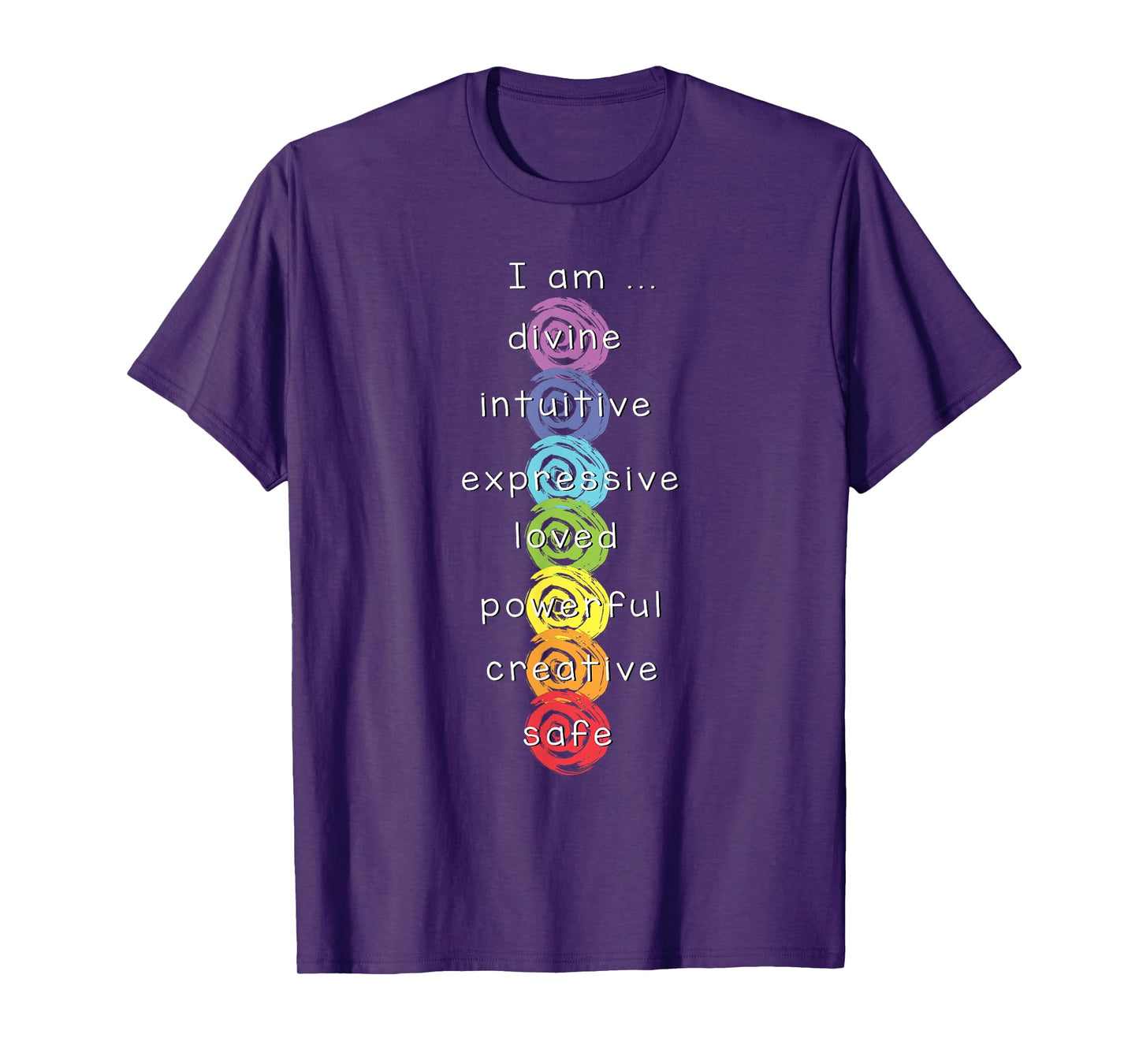 7 Chakras Namaste Meditation Yoga T-Shirt
