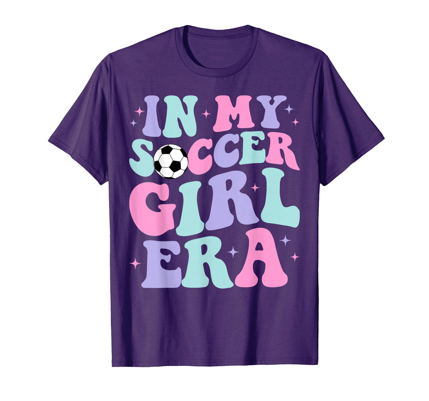 In My Soccer Girl Era Retro Groovy Soccer Girl T-Shirt