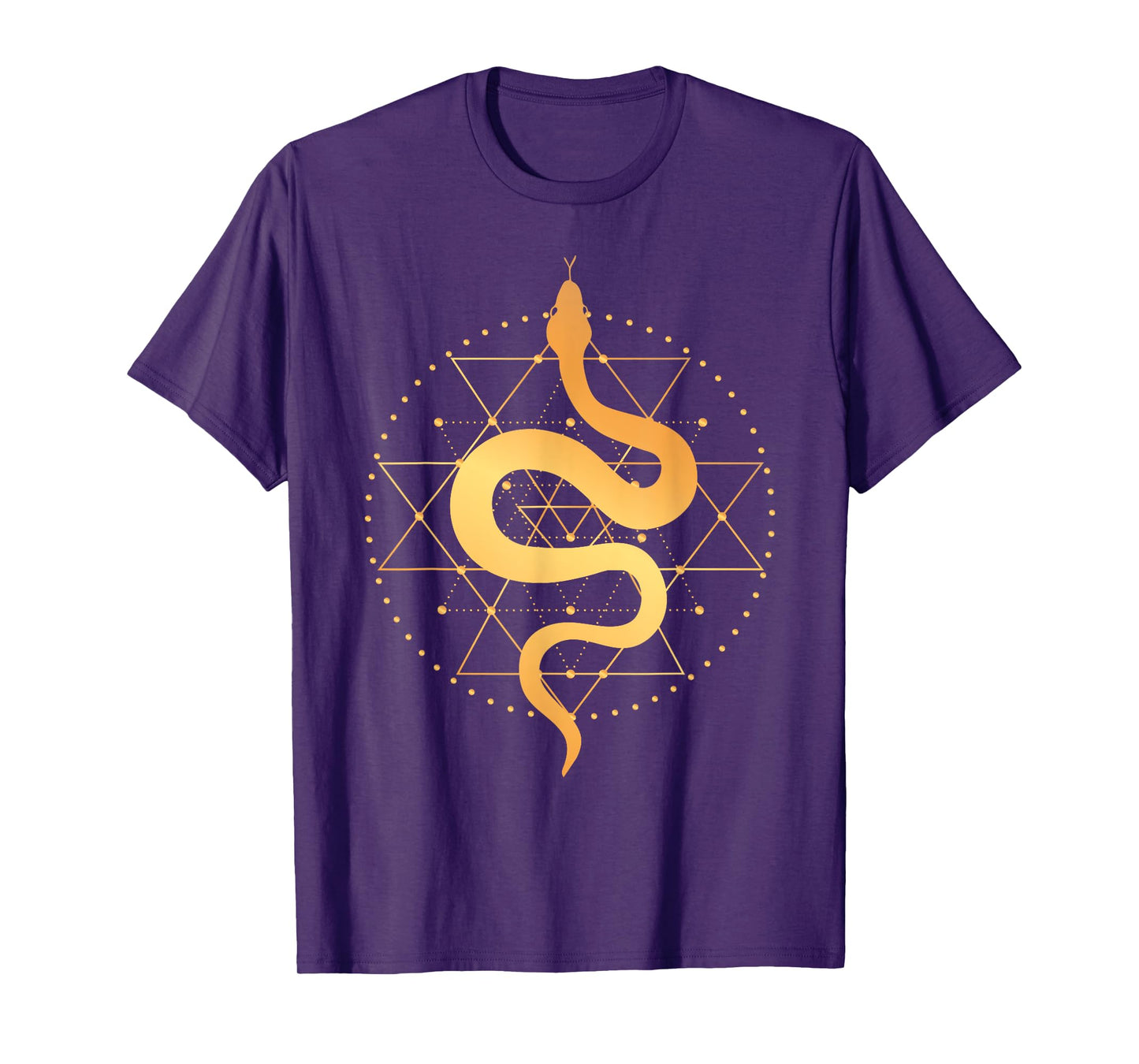 Sacred Geometry Art Magic Sacred Snake Goth Occult T-Shirt