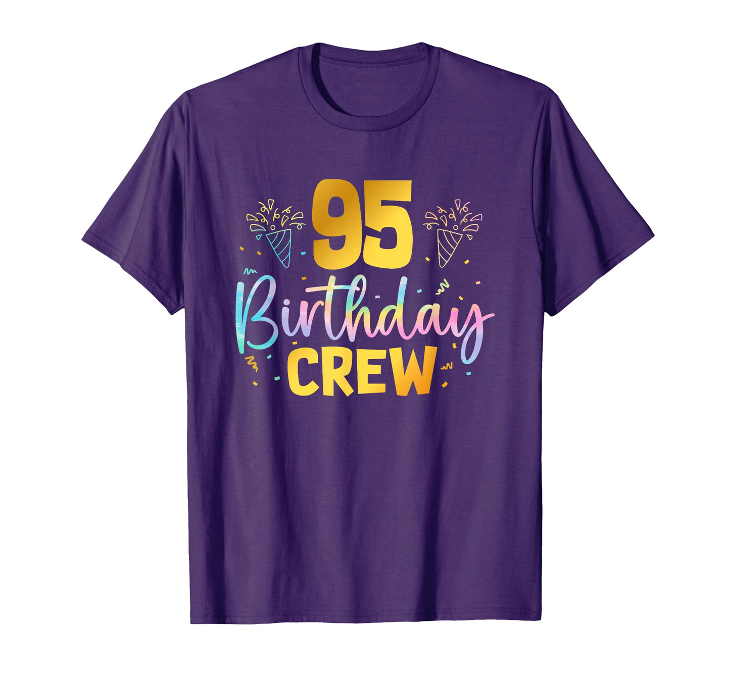 95th Birthday Crew 95 Years Old Birthday Party Group Family T-Shirt