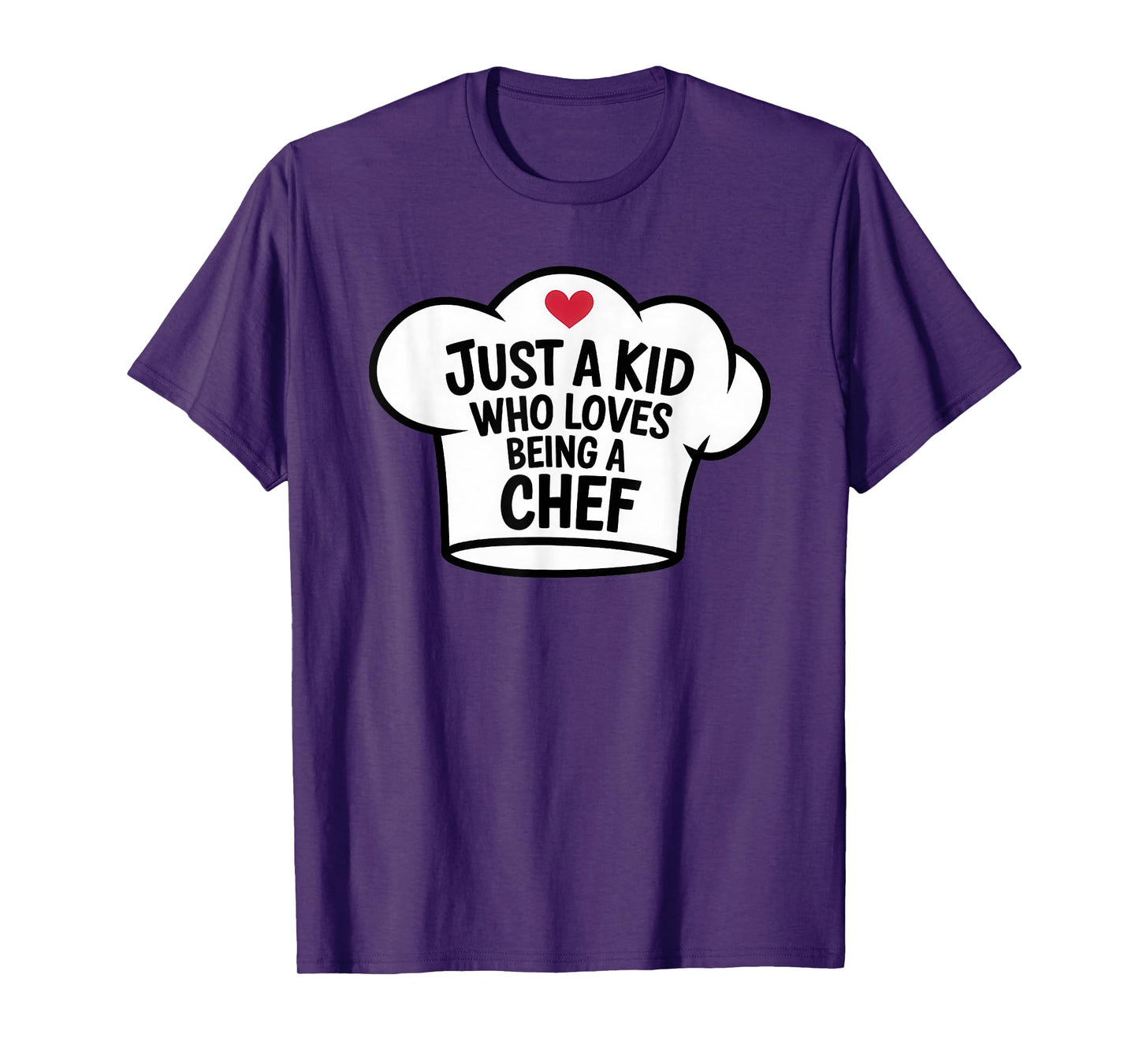 Just a Kid Who Loves Being Chef Cool Cooking Lover Birthday T-Shirt