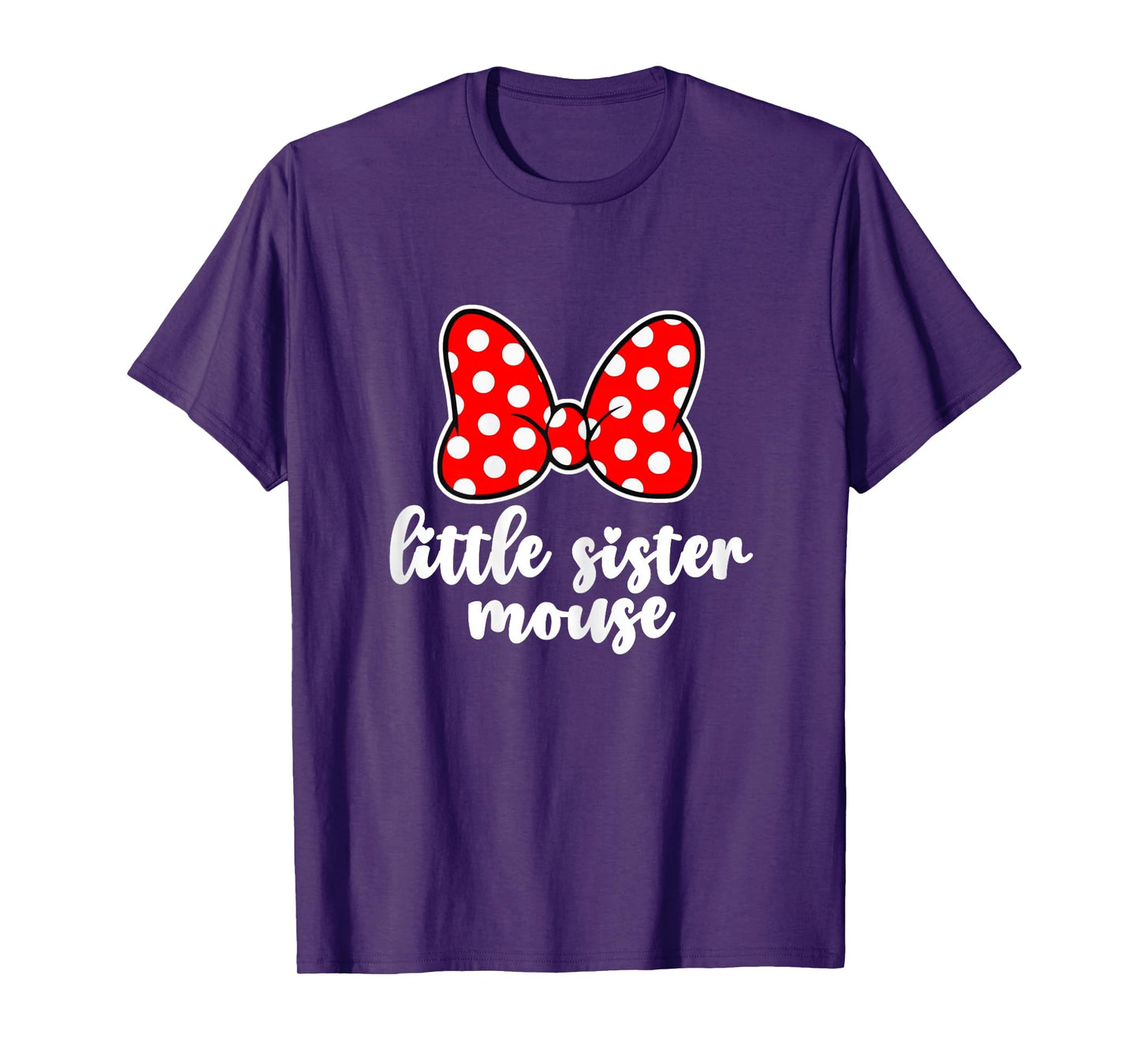 Kids Little Sister Mouse Bow Family Vacation -Youth, Toddler T-Shirt