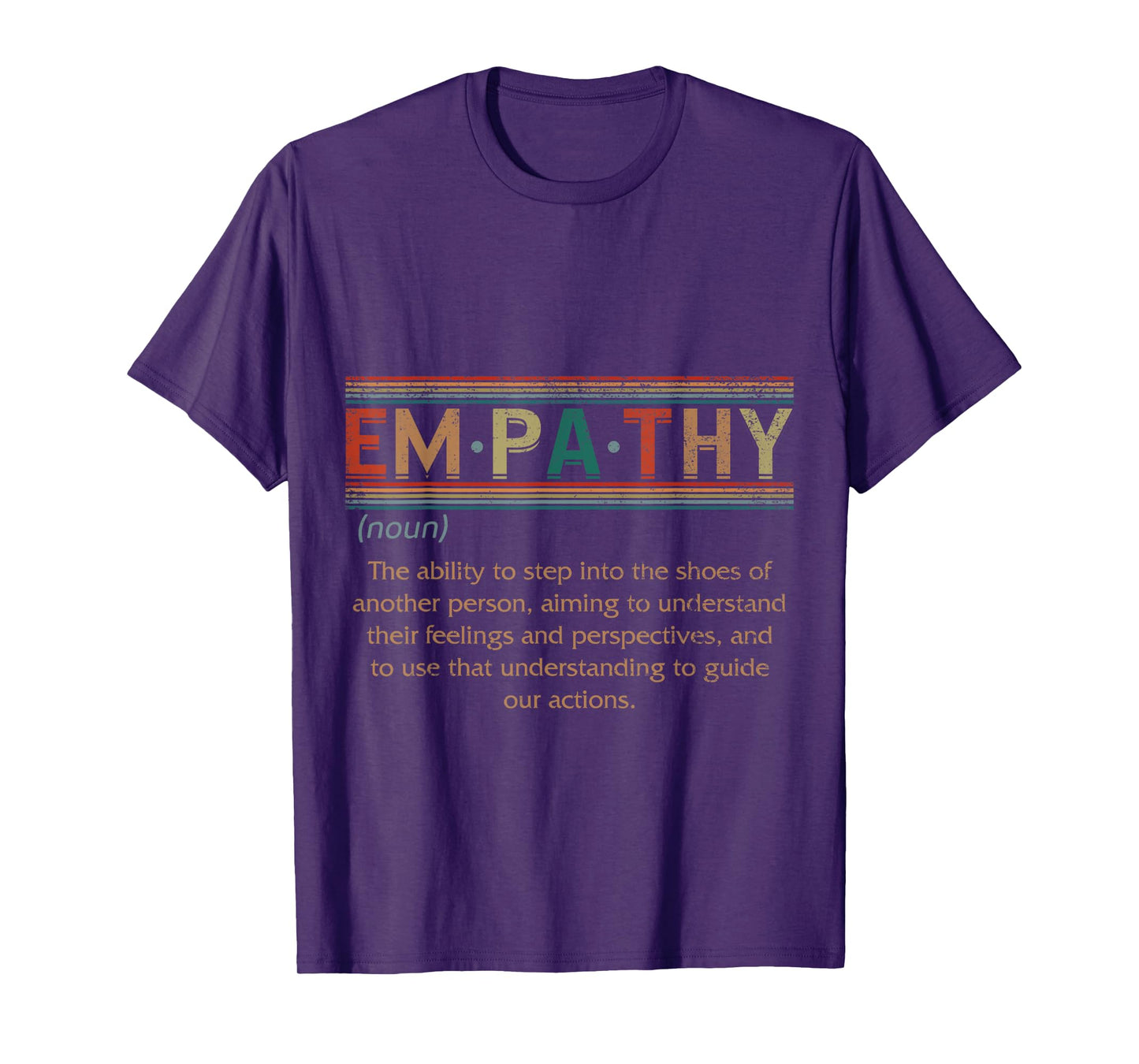 Empathy Definition Inspirational Empathetic Mental Health T-Shirt
