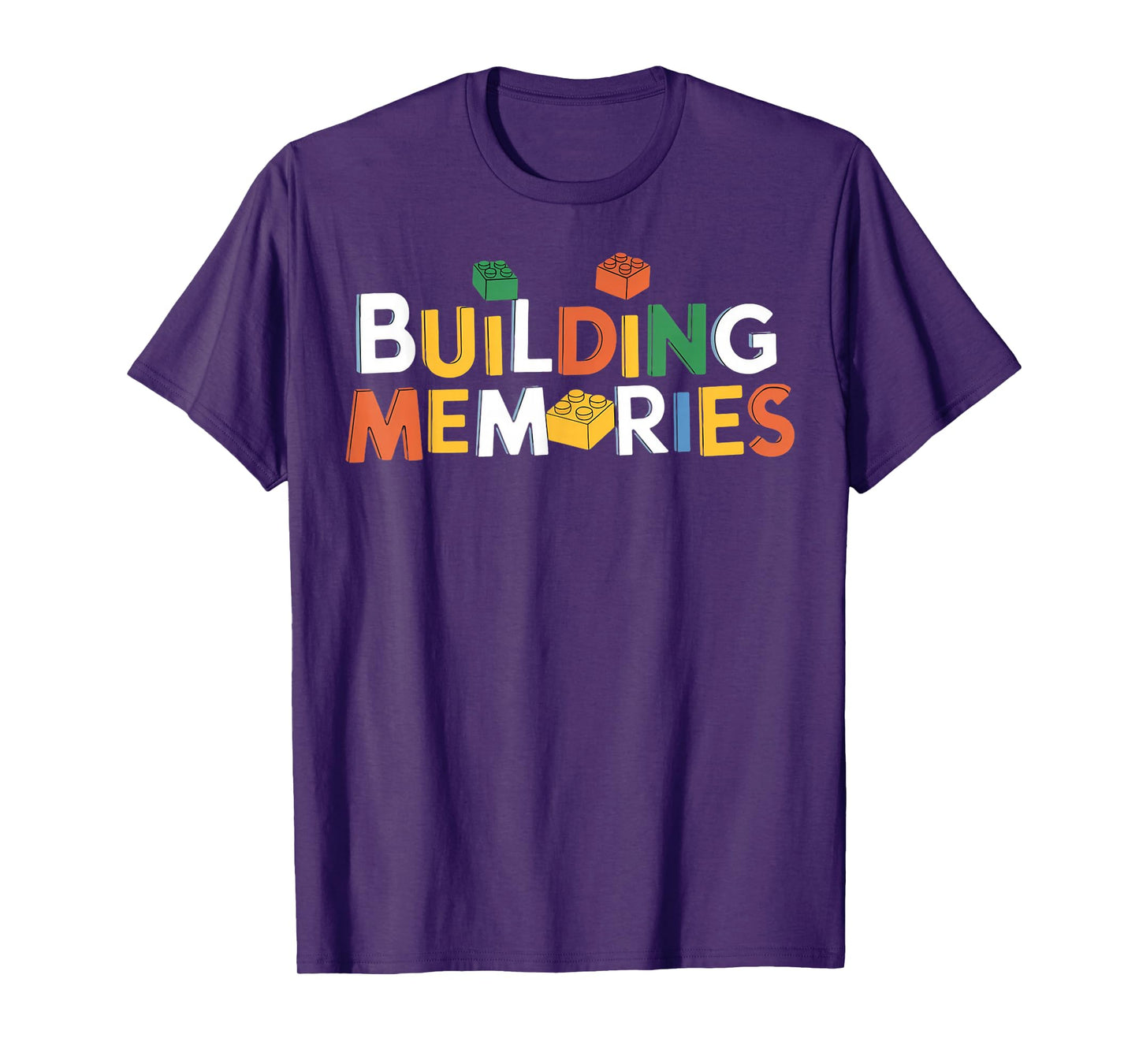 Building Memories Brick Builder Kids Bricks Building Blocks T-Shirt