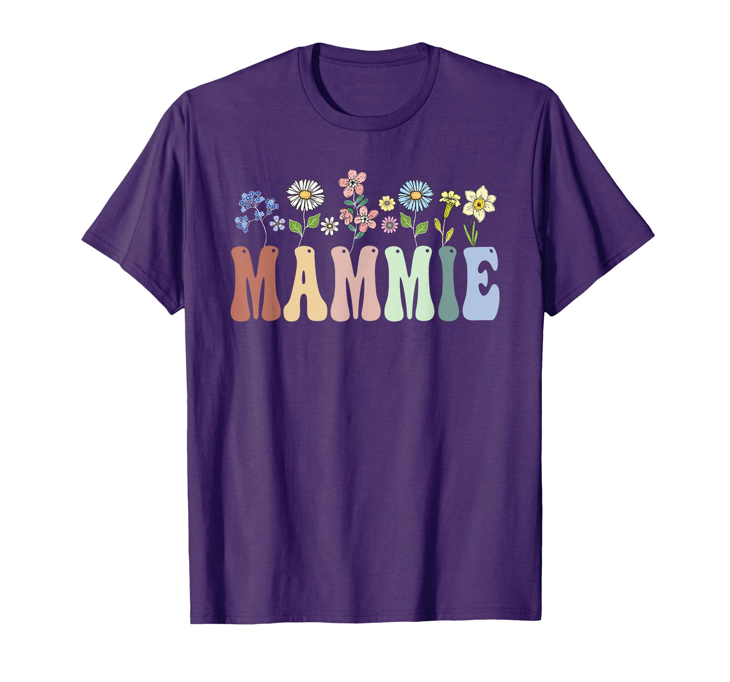 Mammie Gifts Women Wildflower Floral Design Mammie T-Shirt