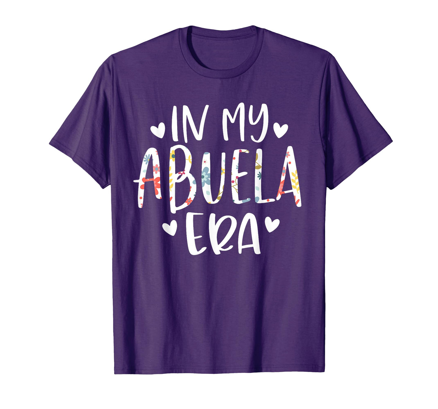 In My Abuela Era Flower Letter Floral Cute Gifts For Abuela T-Shirt