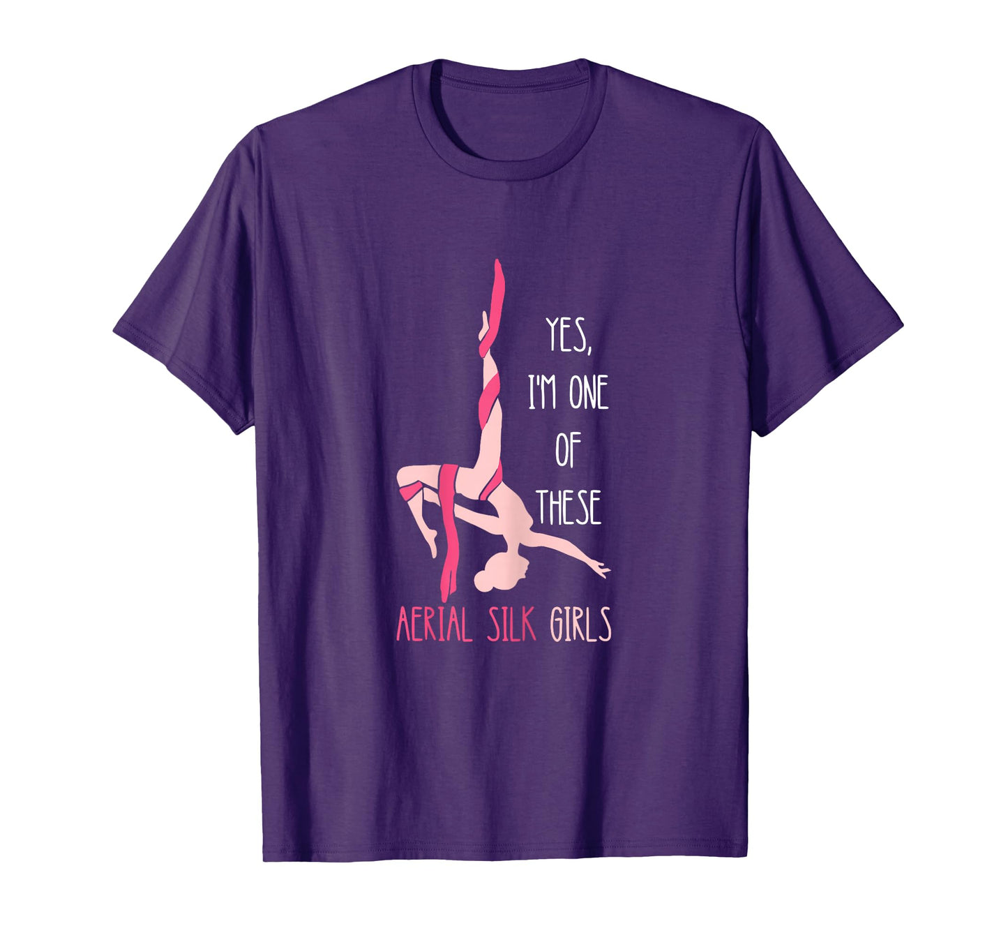 Aerial Silk Girl Hanging Aerialist Air Acrobatic Aerial T-Shirt
